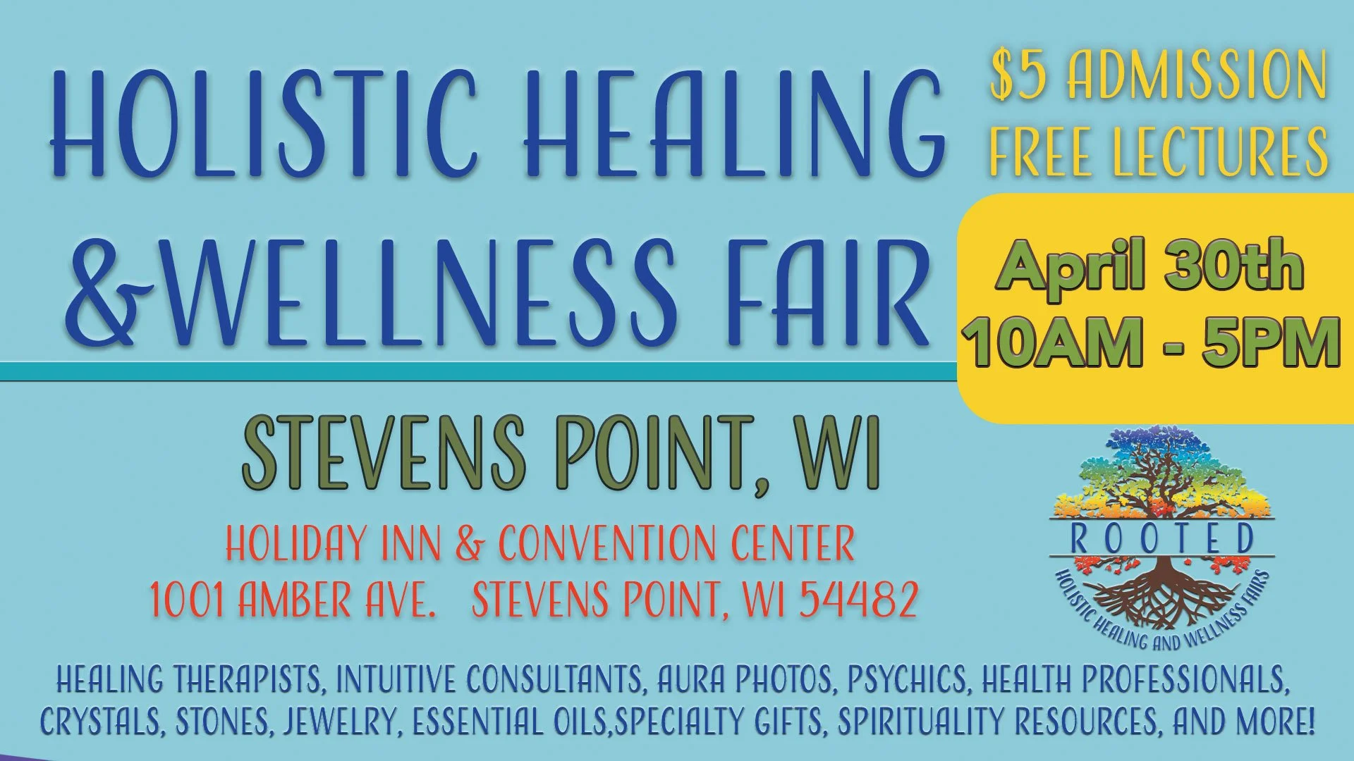 Rooted Holistic Healing & Wellness Fair Stevens Point, WI — Angela