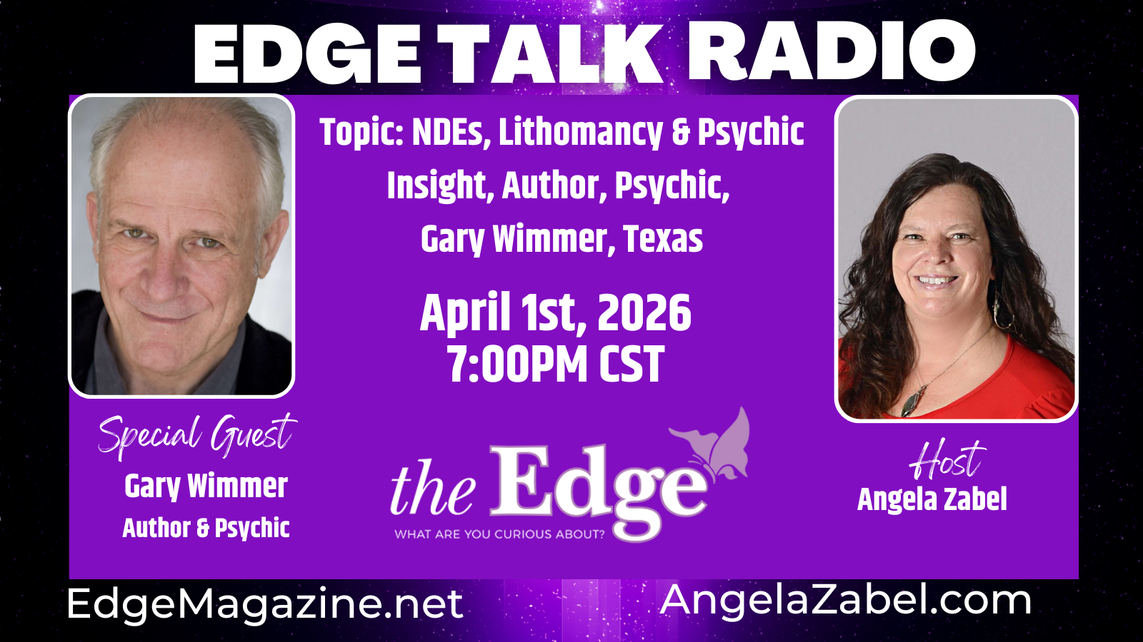 NDEs, Lithomancy & Psychic Insight, Author, Psychic, Gary Wimmer, Texas