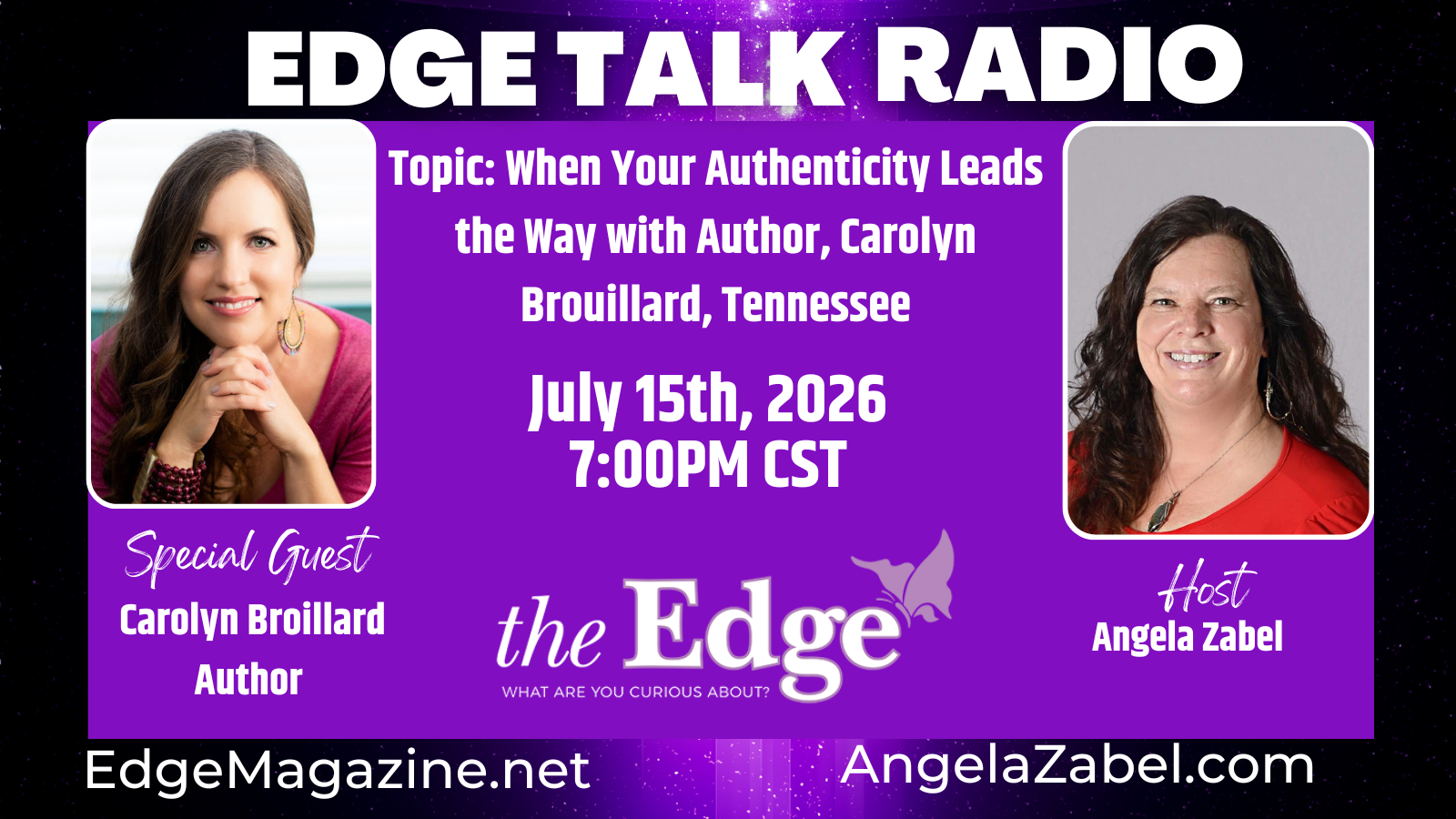 When Your Authenticity Leads the Way with Author, Carolyn Brouillard, Tennessee