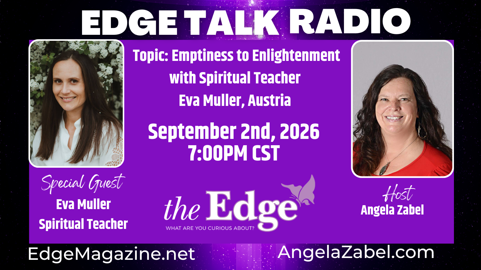 Emptiness to Enlightenment with Spiritual Teacher Eva Muller, Austria 