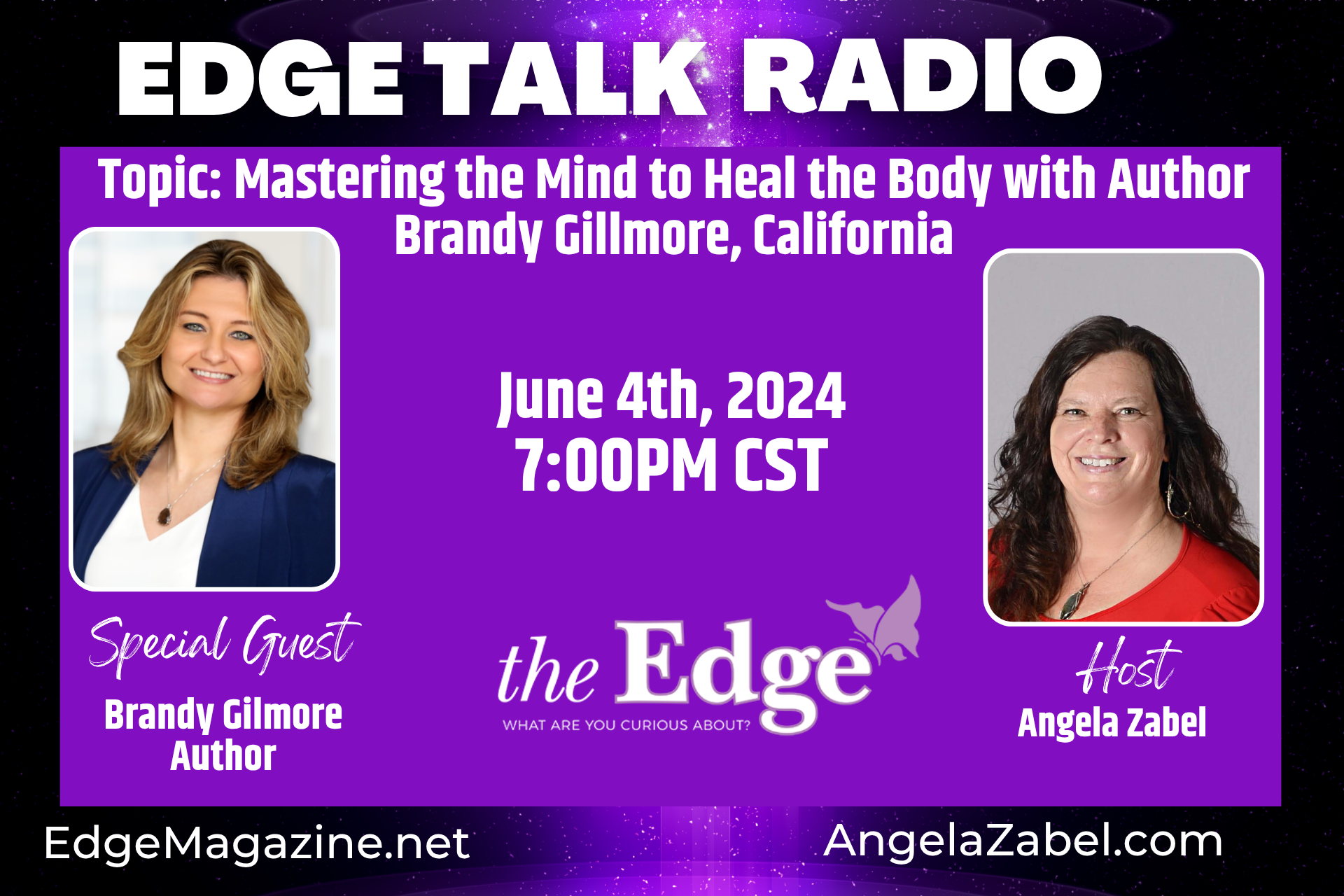 Mastering the Mind to Heal the Body with Author Brandy Gillmore, California