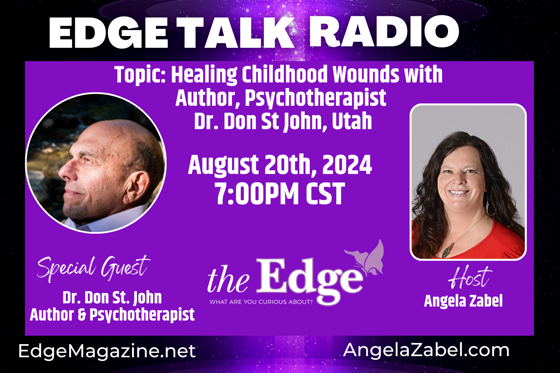 Healing Childhood Wounds with Author, Psychotherapist Dr. Don St John, Utah