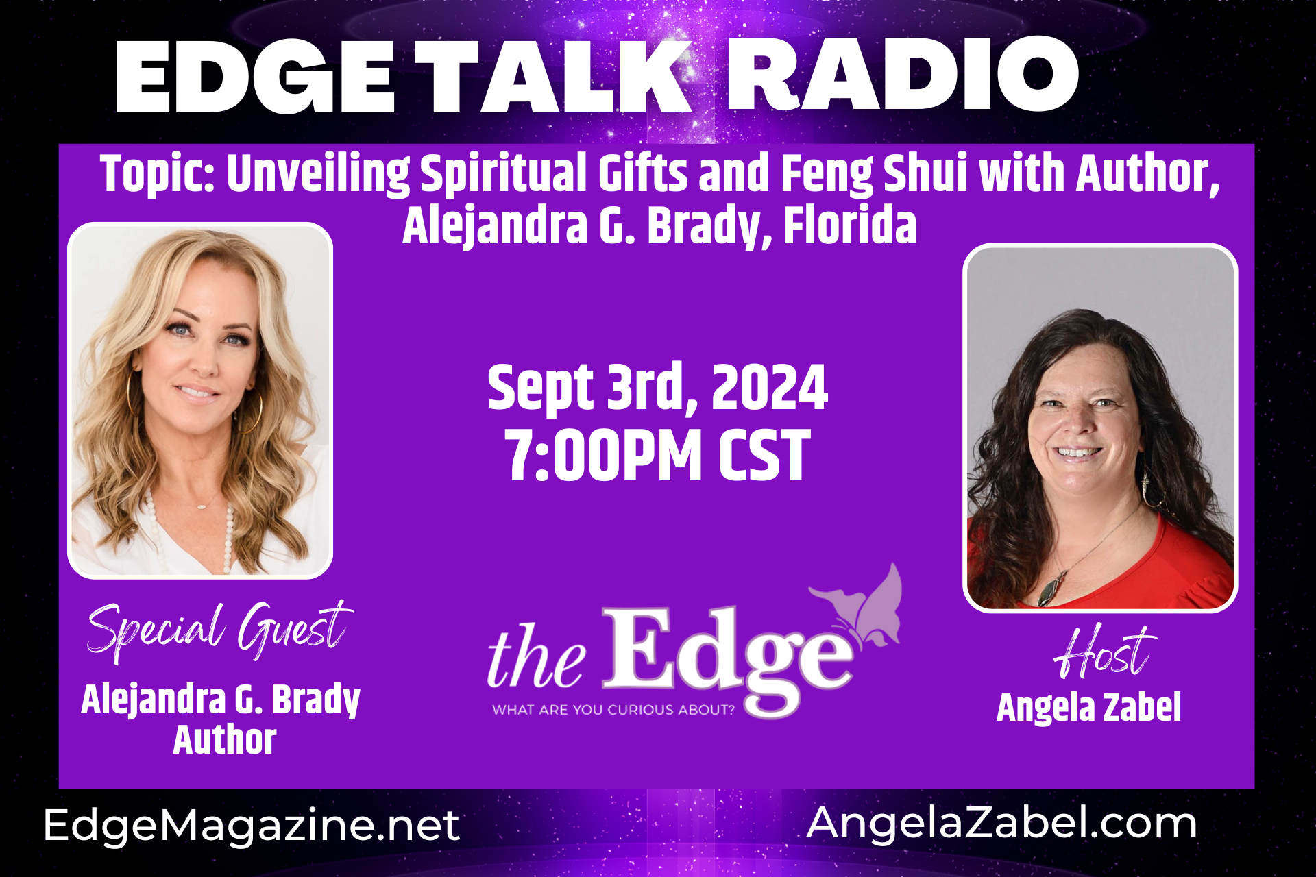 Unveiling Spiritual Gifts and Feng Shui with Author, Alejandra G. Brady, Florida	