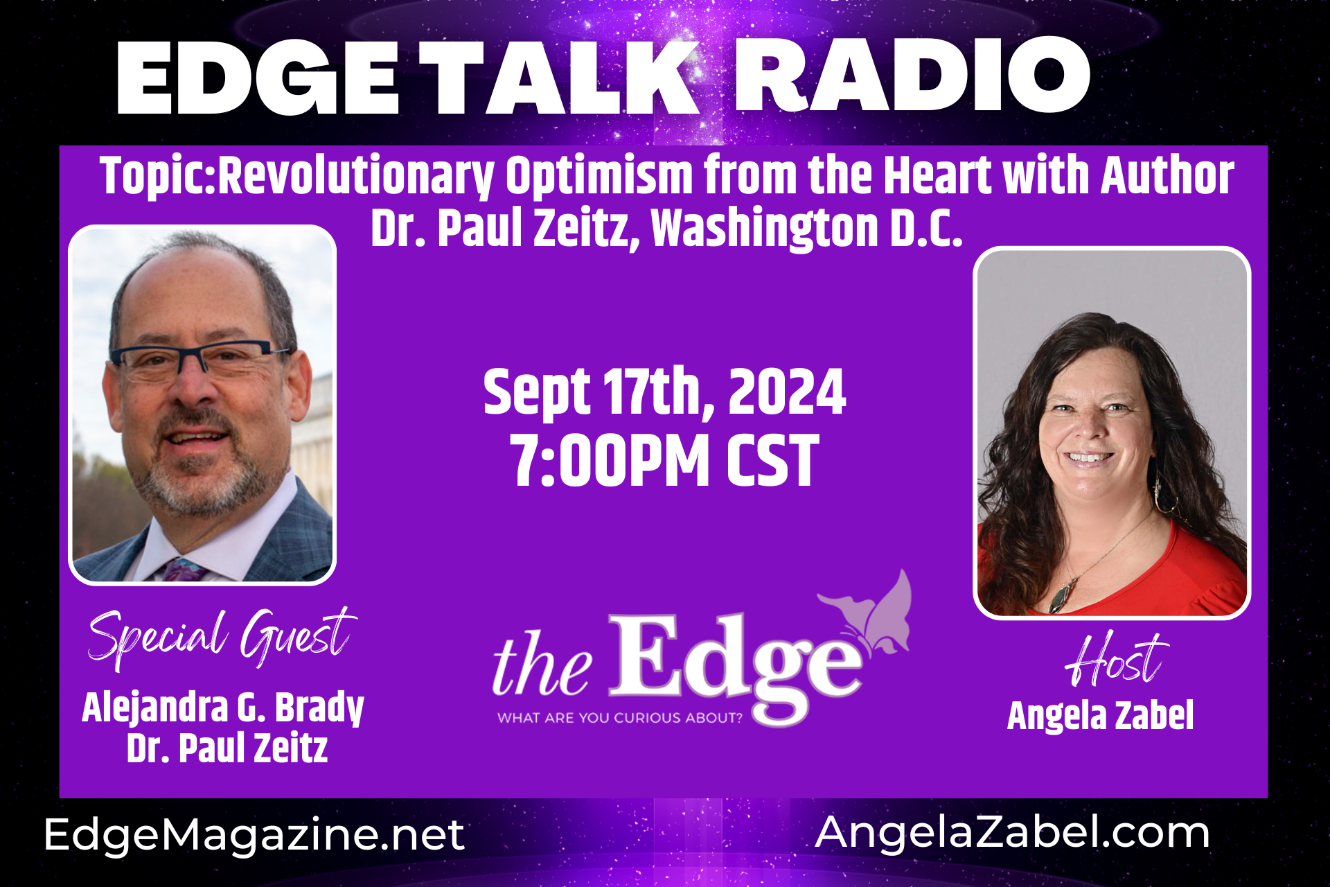 Revolutionary Optimism from the Heart with Author, Physician, Dr. Paul Zeitz, Washington, D.C.