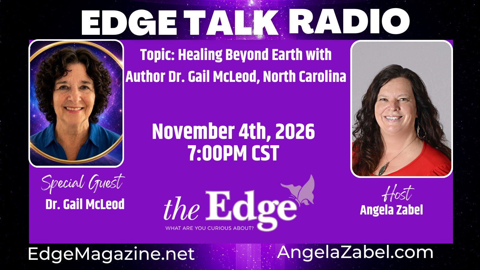 Healing Beyond Earth with Author Dr. Gail McLeod, North Carolina