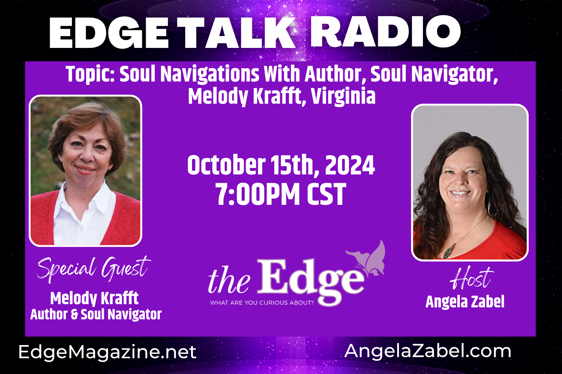 Soul Navigations With Author, Soul Navigator, Melody Krafft, Virginia