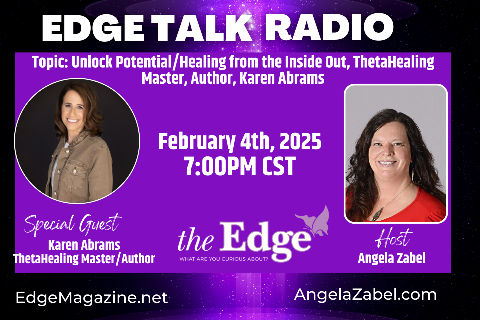 Unlock Potential/Healing from the Inside Out, ThetaHealing Master, Author, Karen Abrams, California