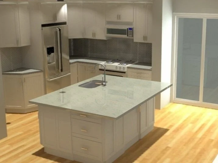 L Shaped Kitchen Remodel by J & M Tile, Granite and Marble, Inc. project photo