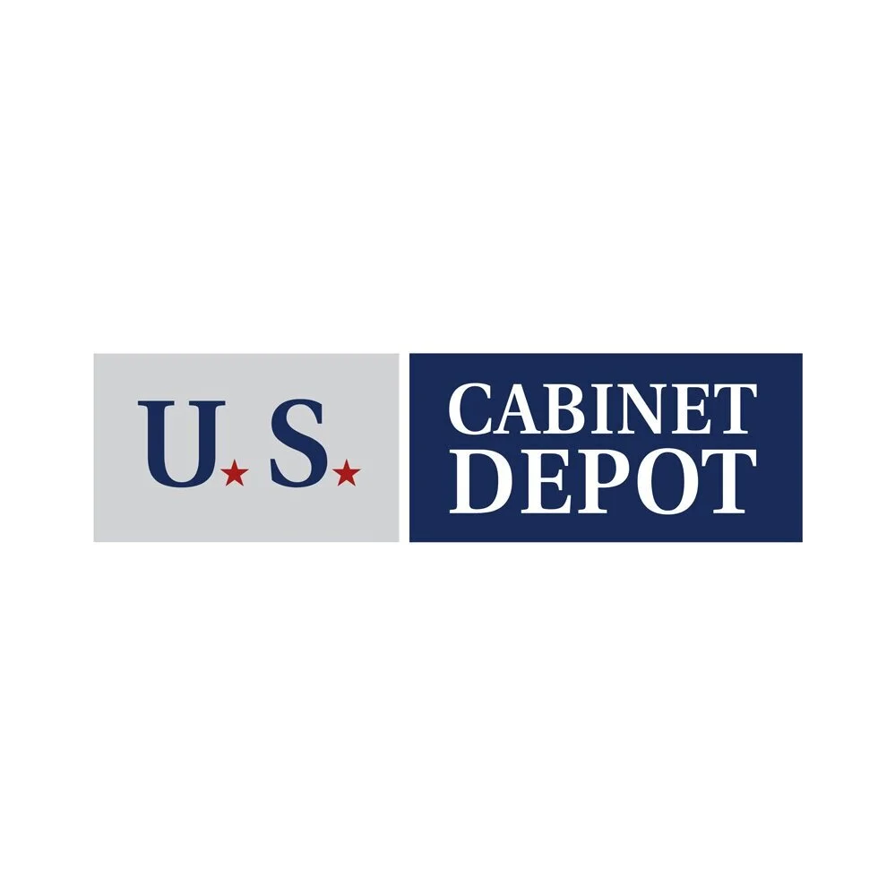 U.S cabinet depot J & M tile partnership logo