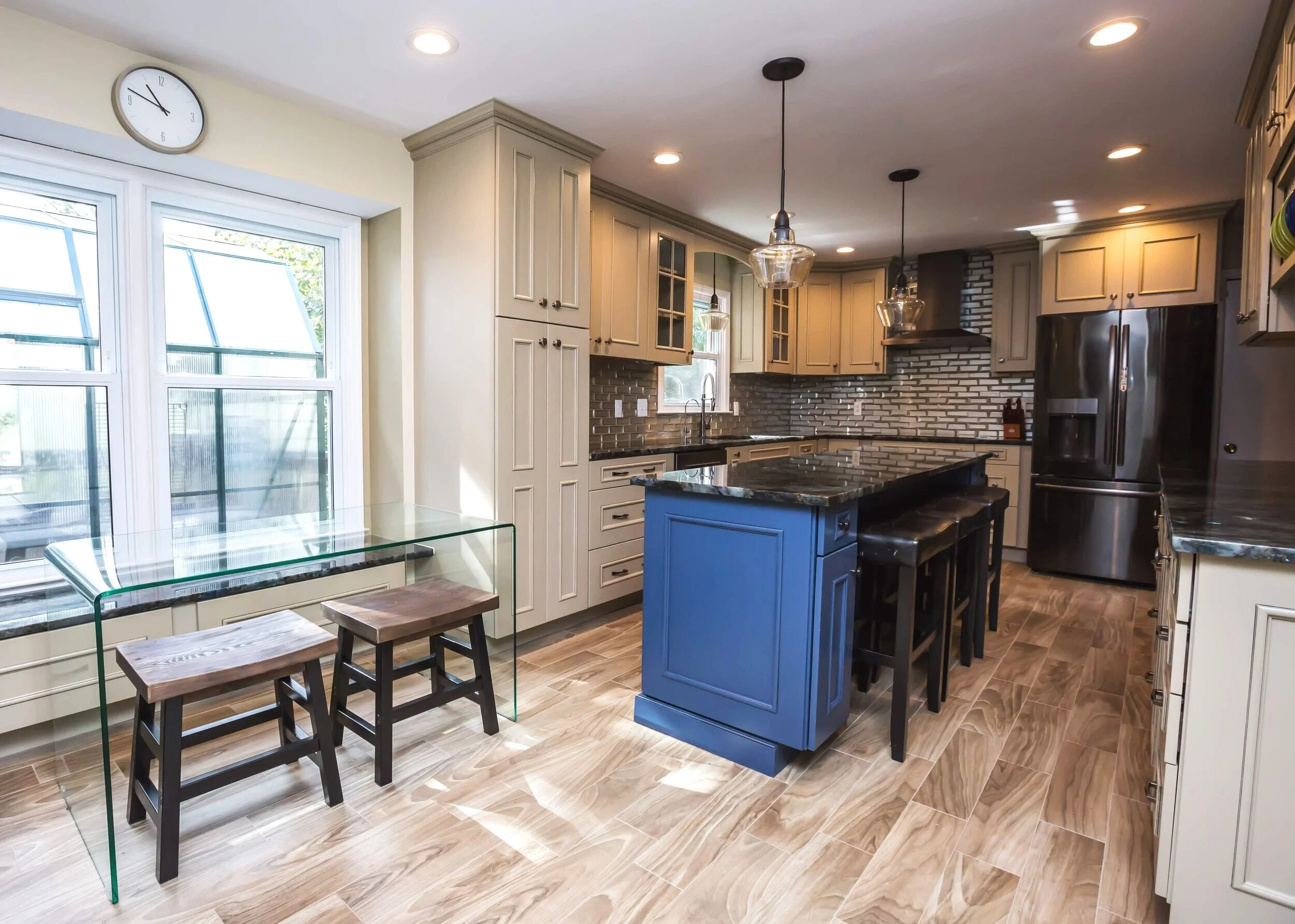 Tan Kitchen Remodel in Woodbridge, VA by J & M Tile, Granite and Marble, Inc. project photo