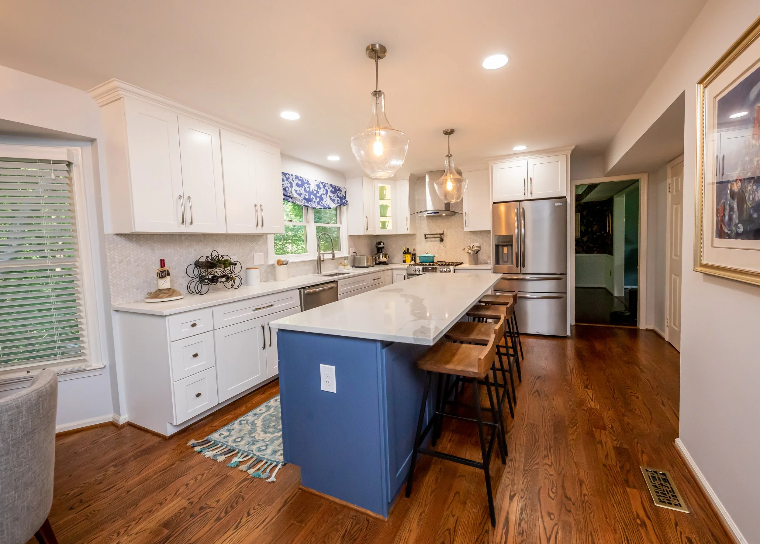 Transitional Kitchen Remodel in Woodbridge, VA by J & M Tile, Granite and Marble, Inc. — Project 1 project photo