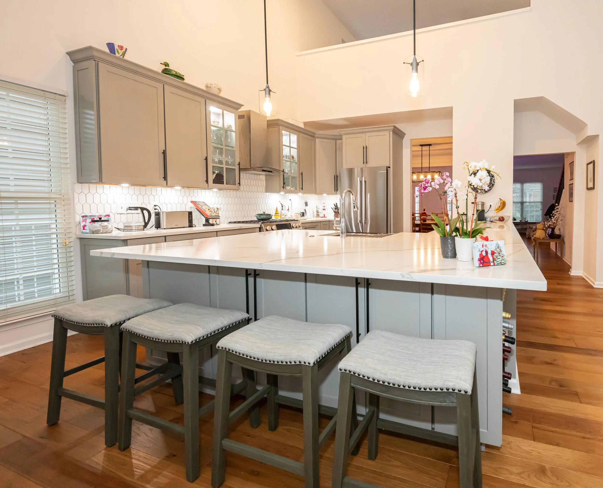 Transitional Kitchen Remodel in Woodbridge, VA by J & M Tile, Granite and Marble, Inc. — Project 1 project photo 2