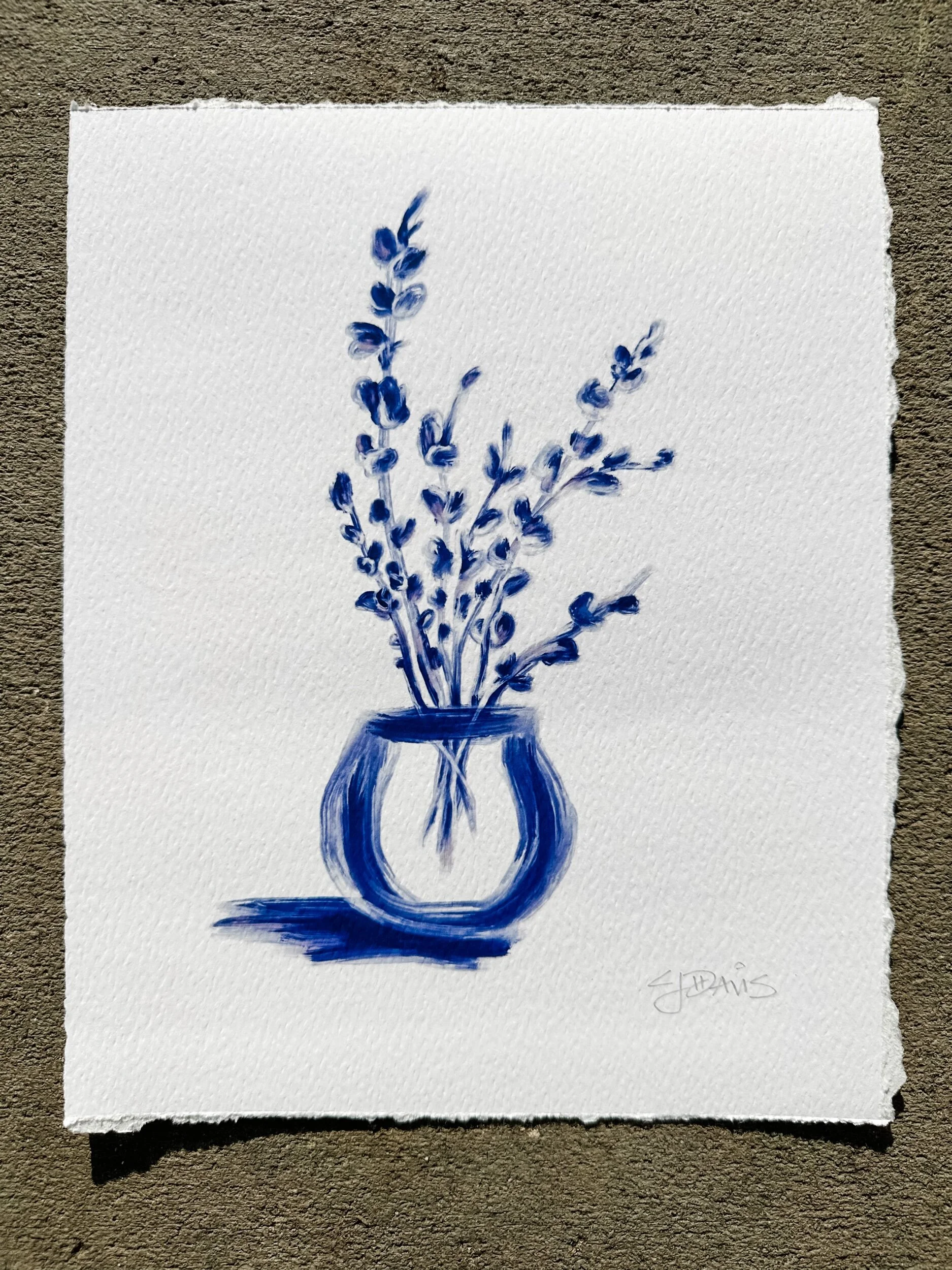 Spode Blue Wildflowers III