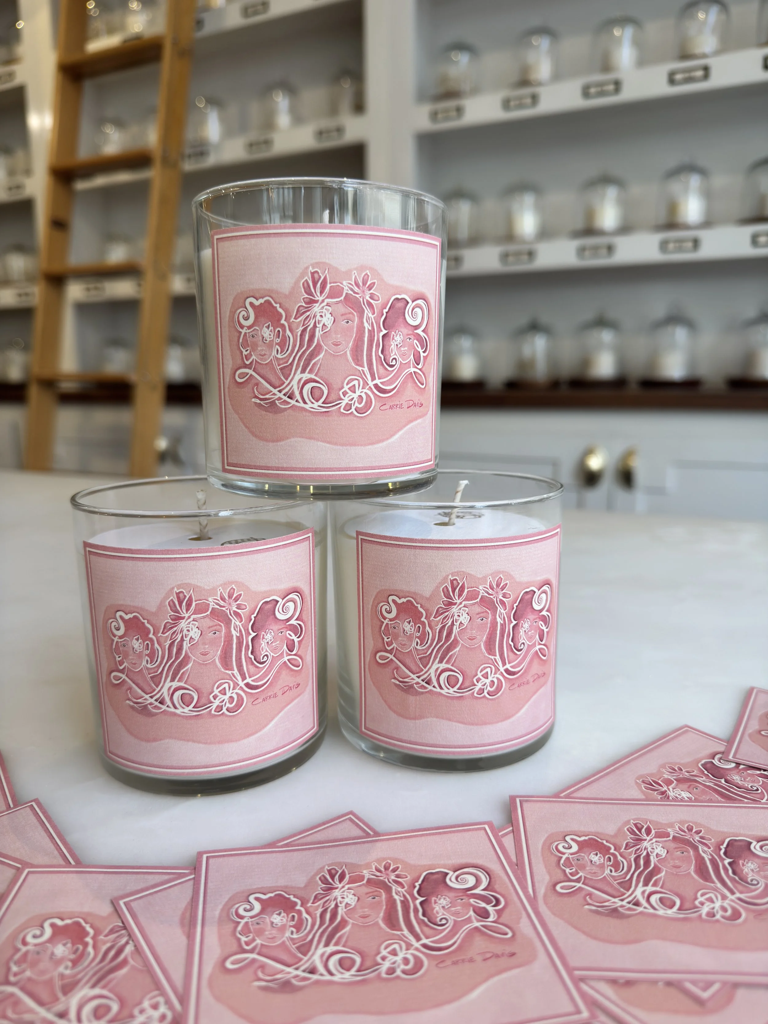 Candlefish X Carrie Davis Breast Cancer Awareness Candle