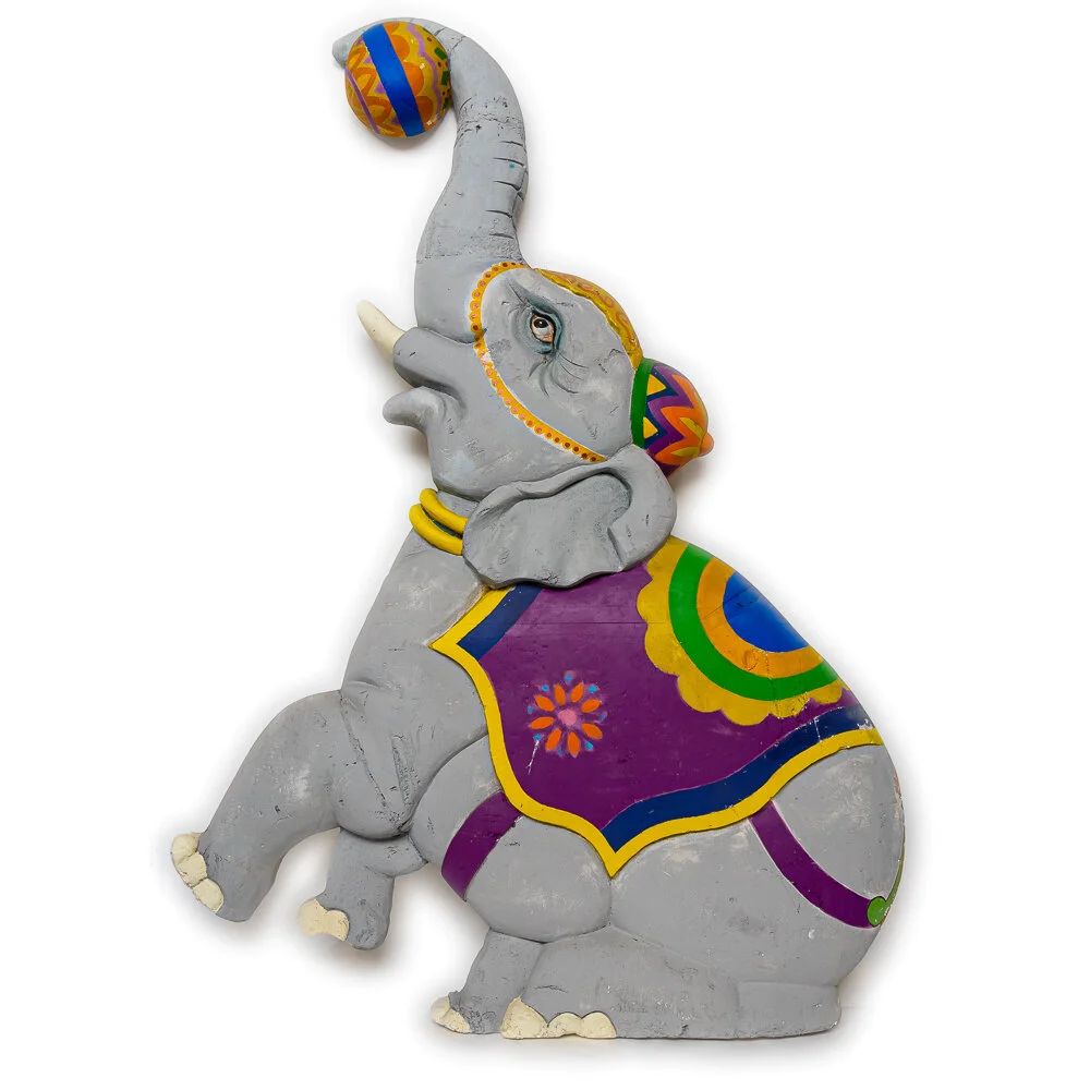 Large Elephant with Ball