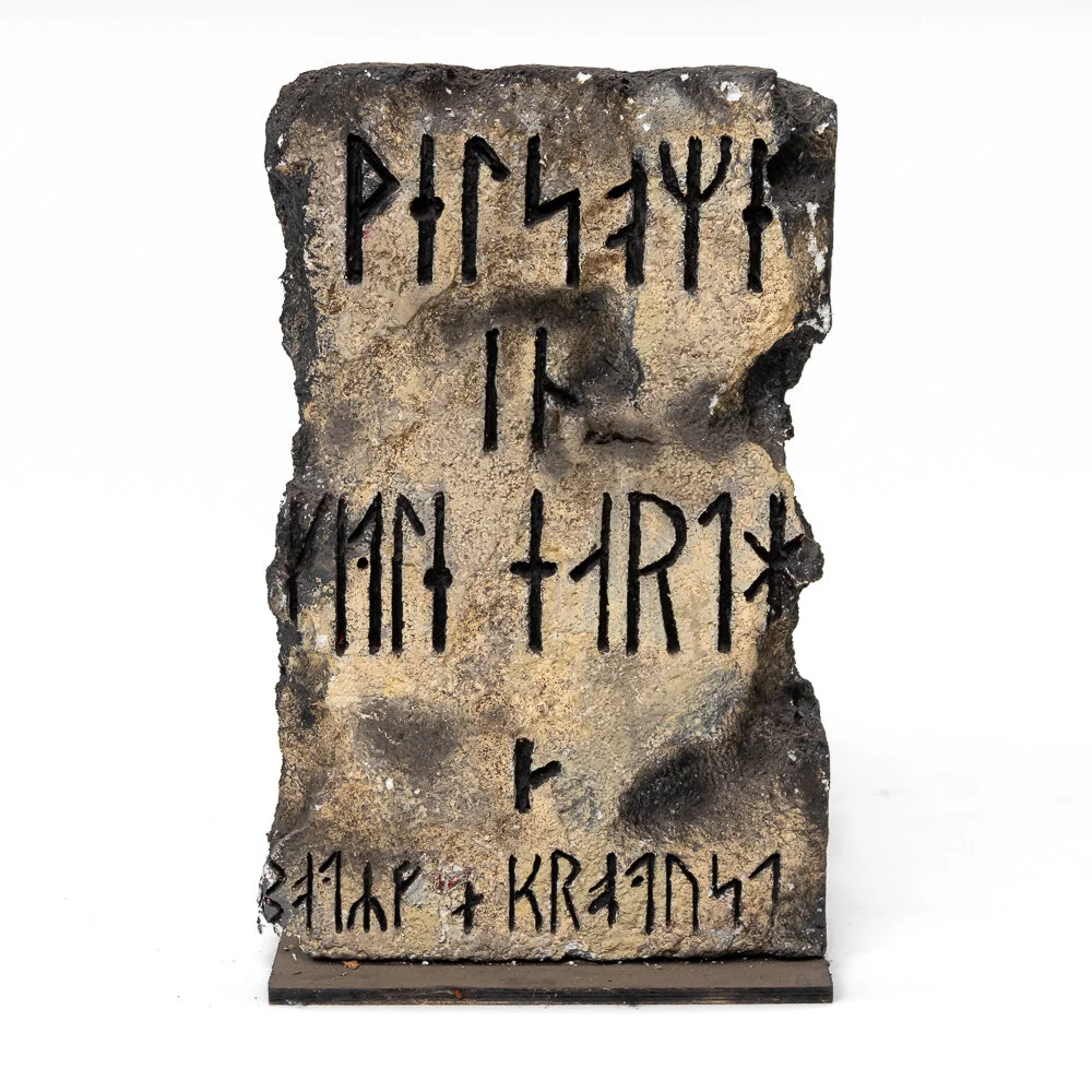 Tombstone with Runes