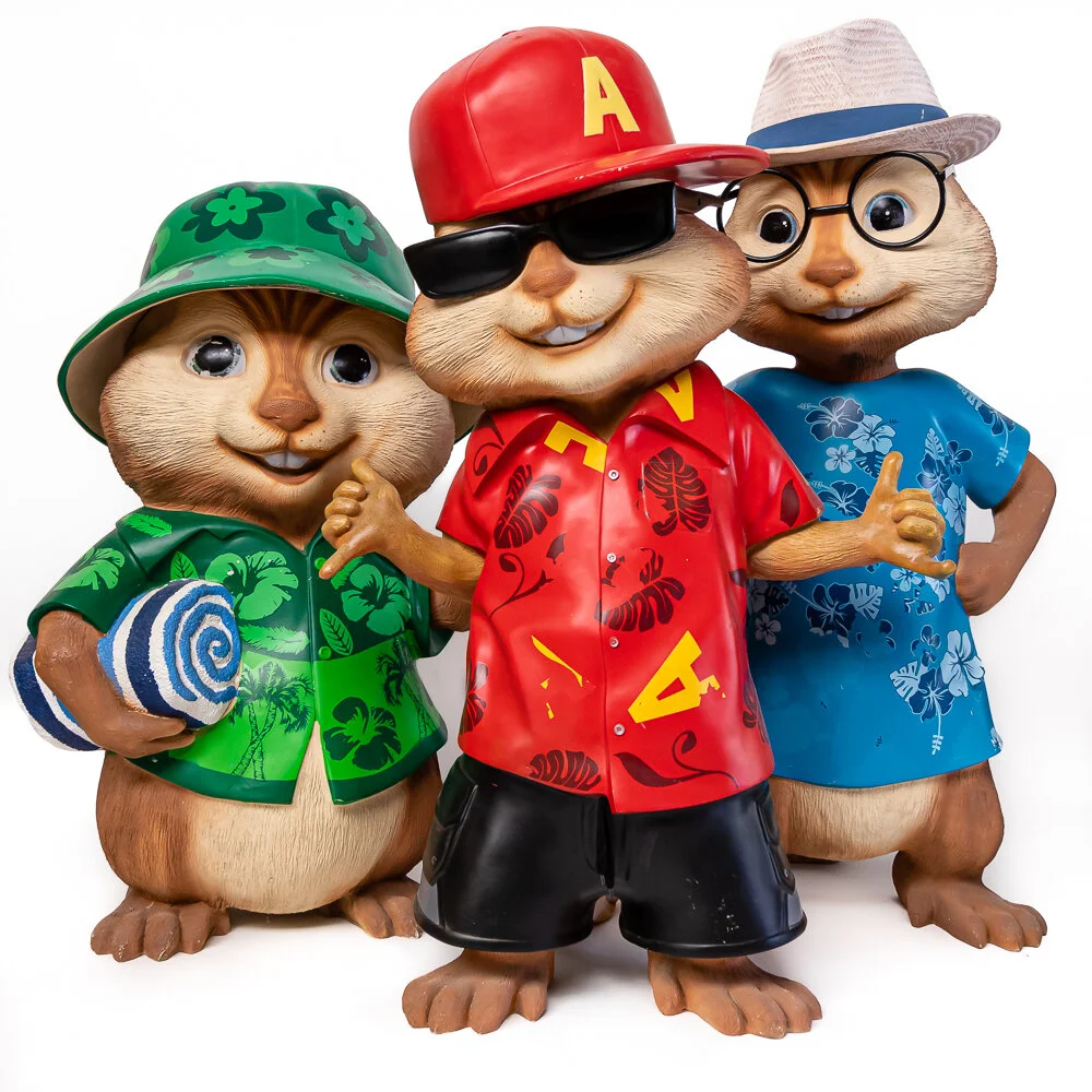 Chipmunks - set of 3