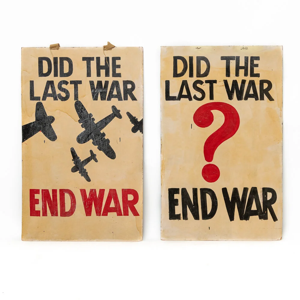 Protestor Sign - End War