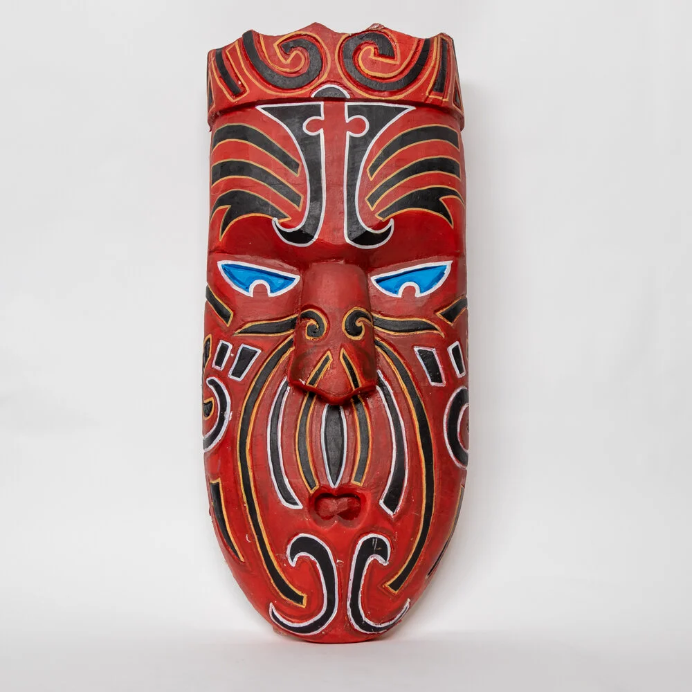 Large Tribal Face - Red
