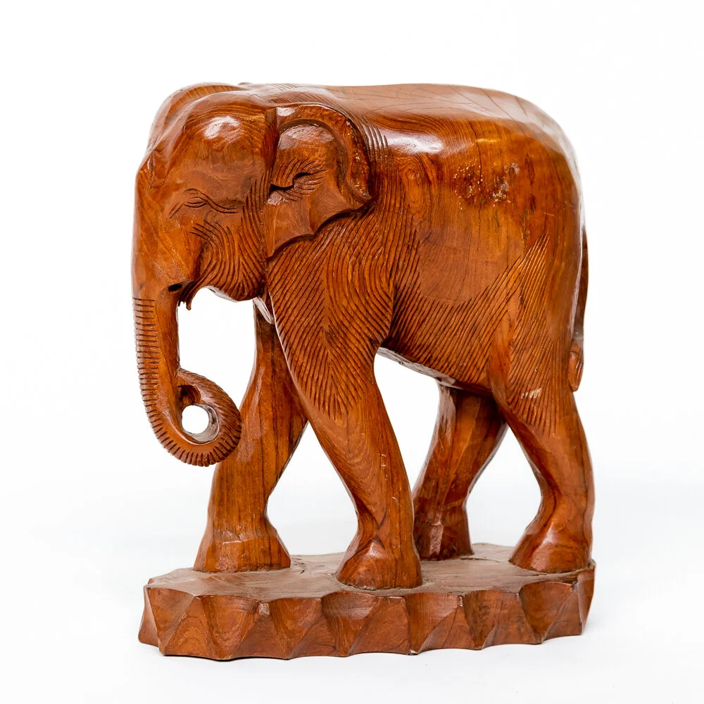 Wooden Elephant Ornament