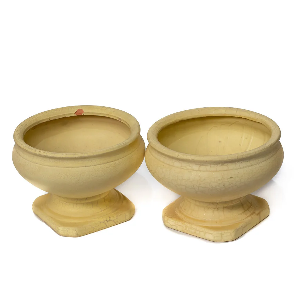 Yellow Plant Holders - set of 2