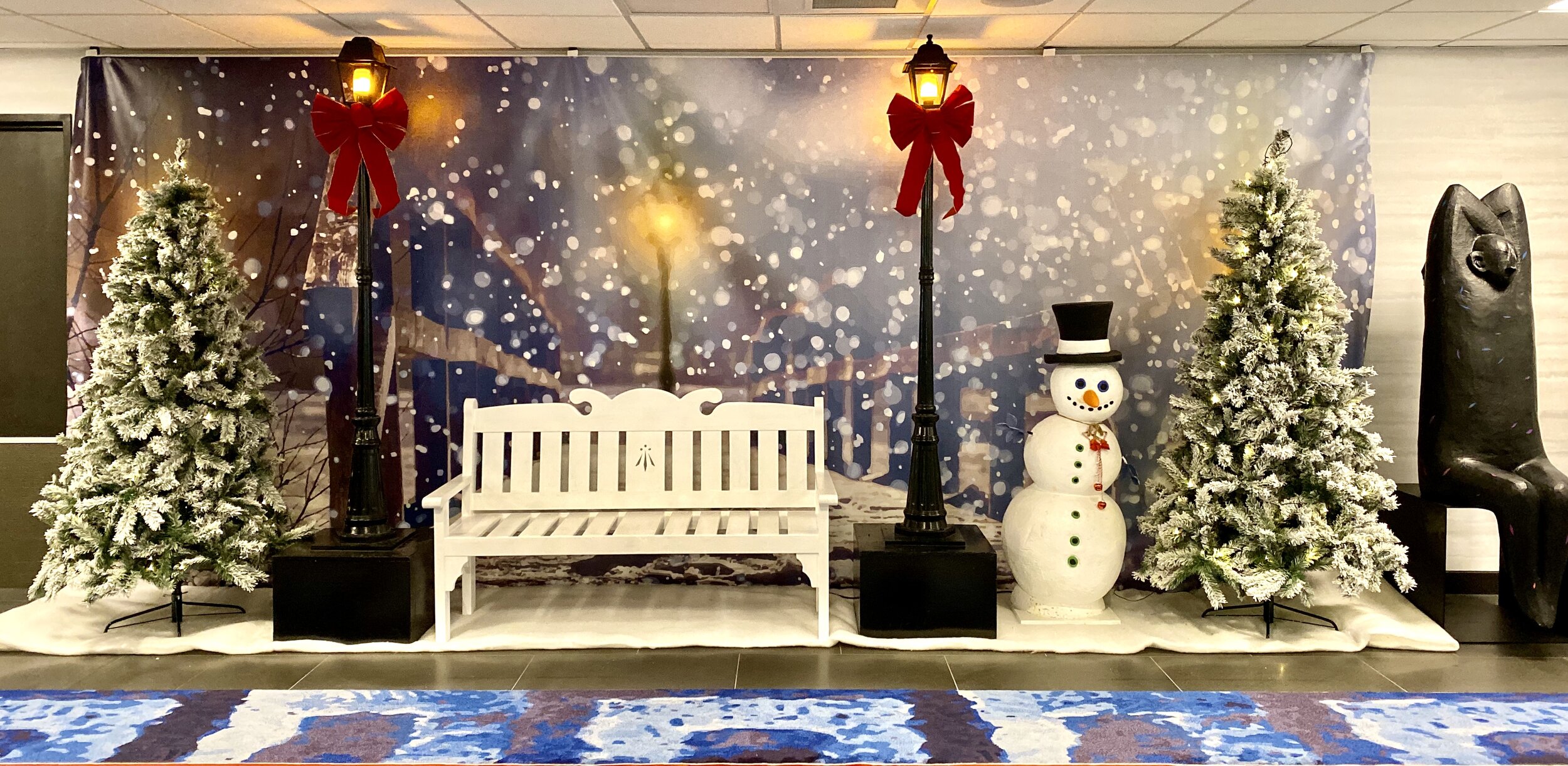 Snow Christmas Scene