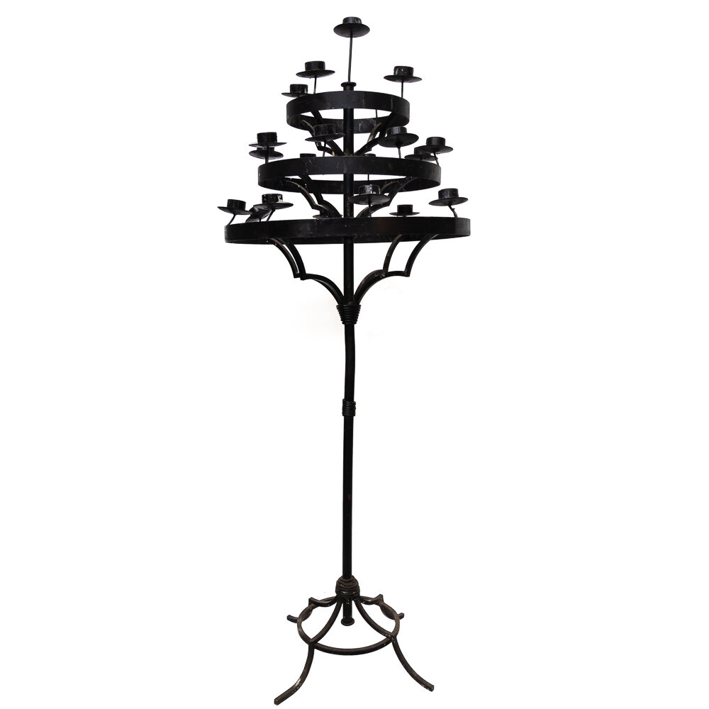 3 Tier Candelabra - Black