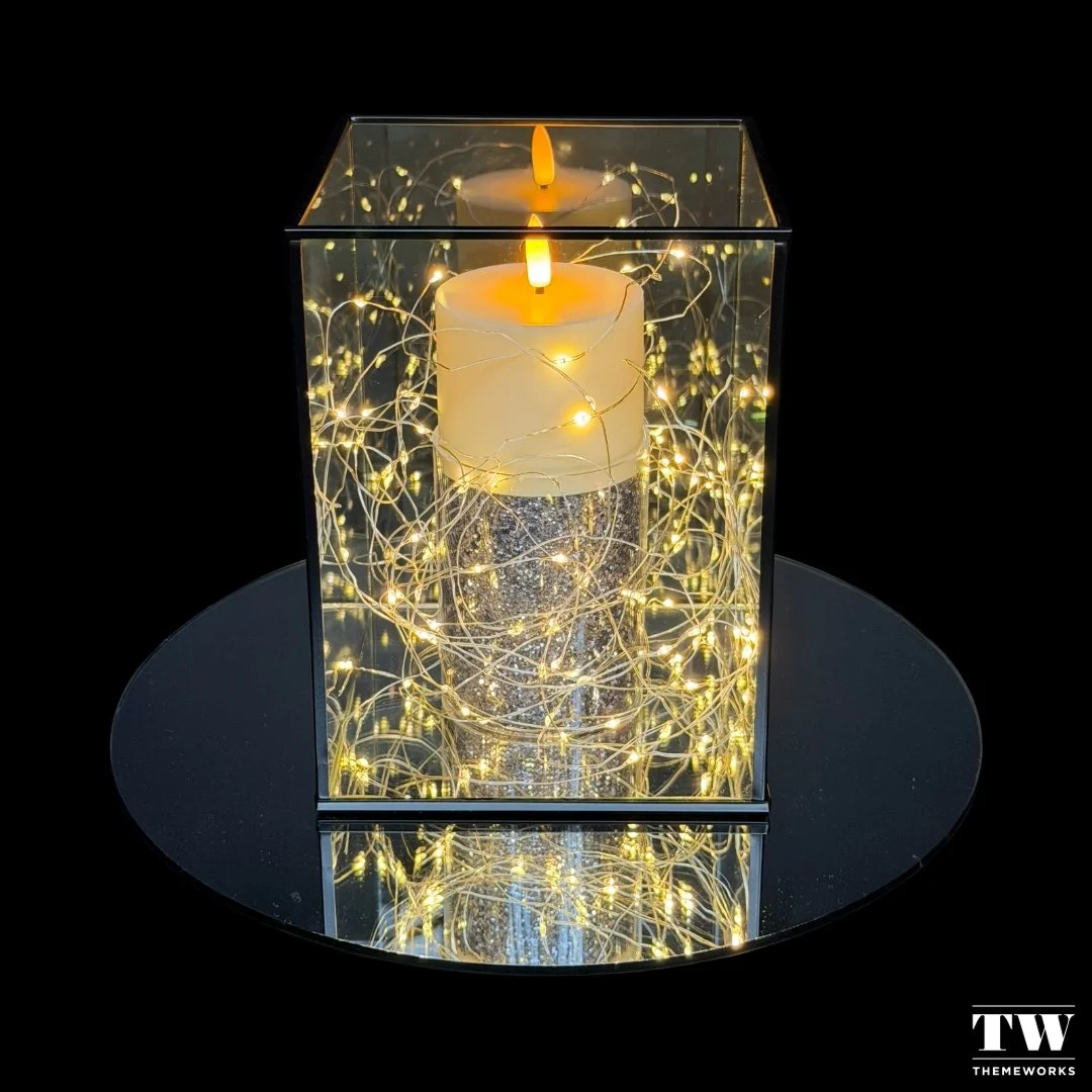 ✨ Introducing Sparkly Fireflies &ndash; a mesmerising blend of string lights and candlelight encased in a glass lantern. Bring a touch of warmth to your table with one of our eight signature centrepieces. 

Ideal for evening events that call for a sp