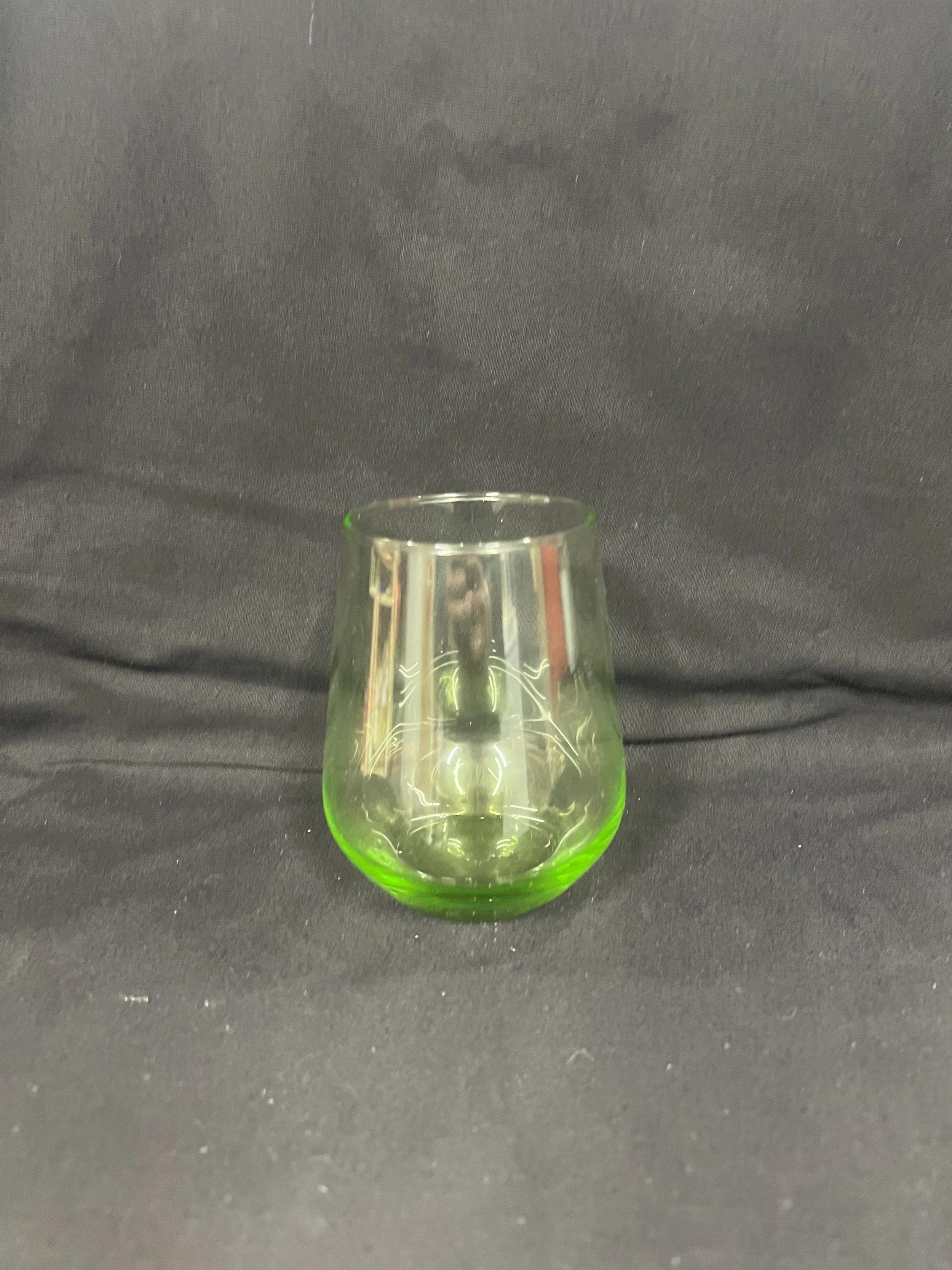 Green Whisky Glass
