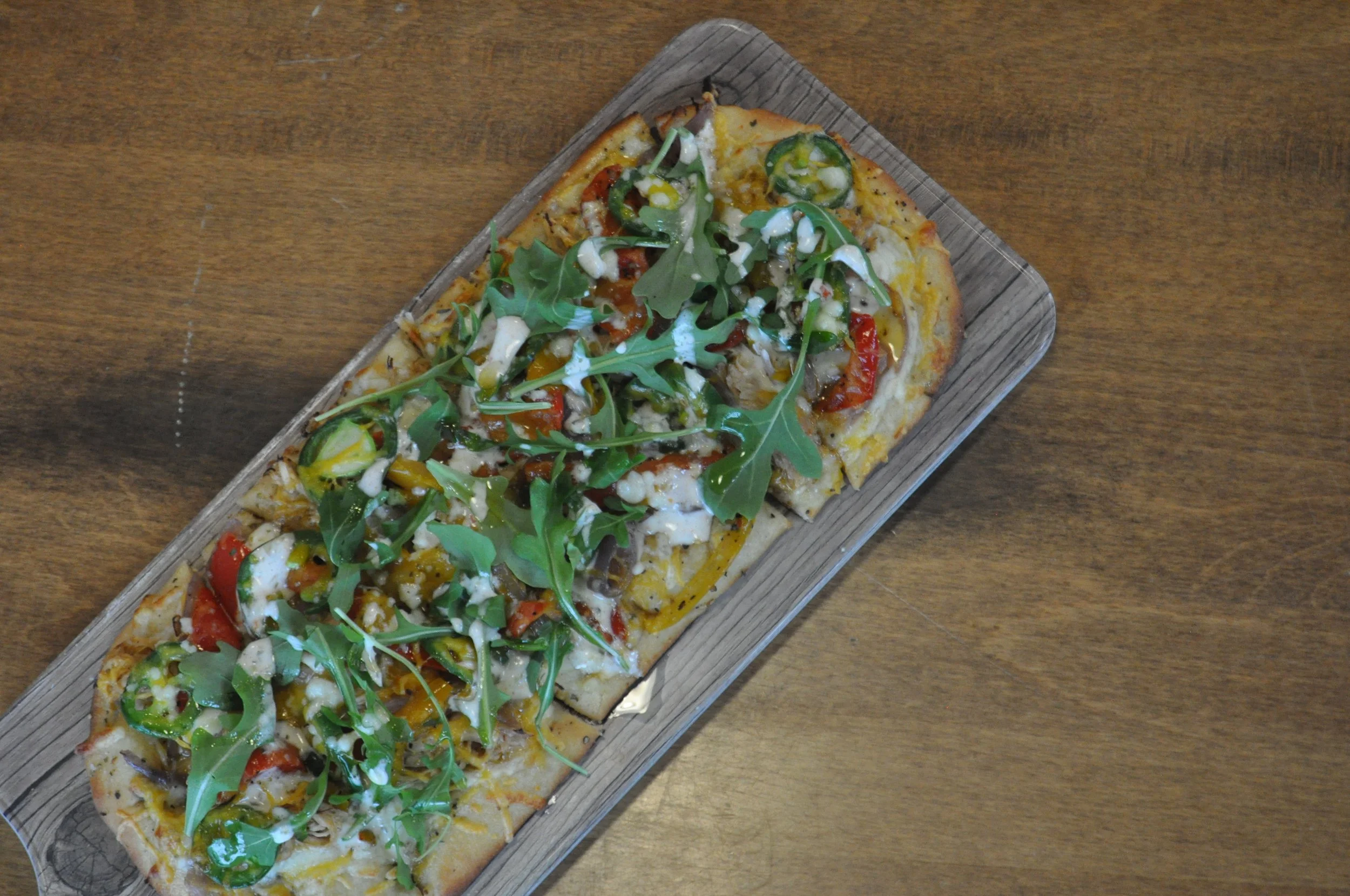 chilli chicken flatbread