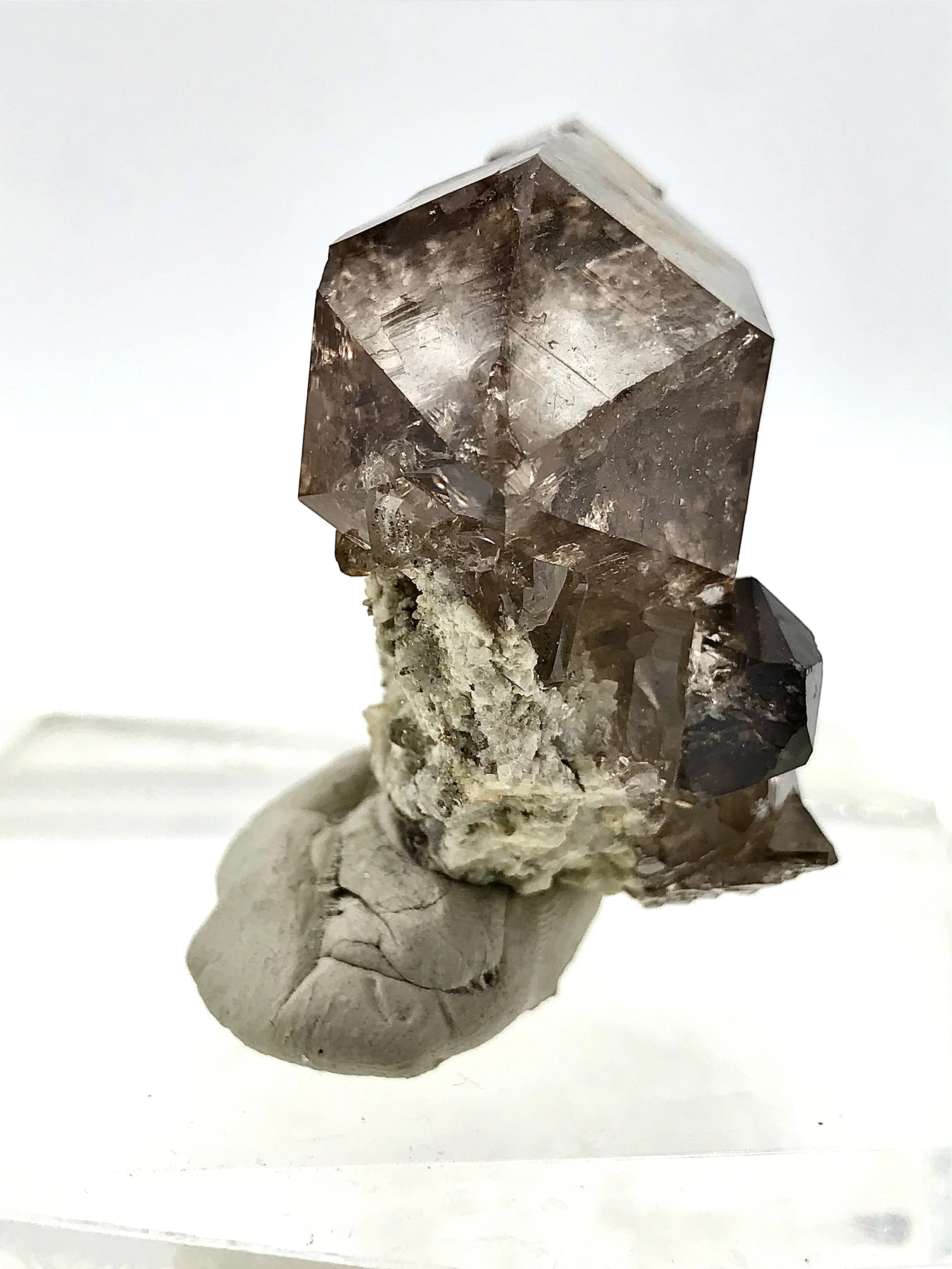 Smokey Quartz Point on Matrix