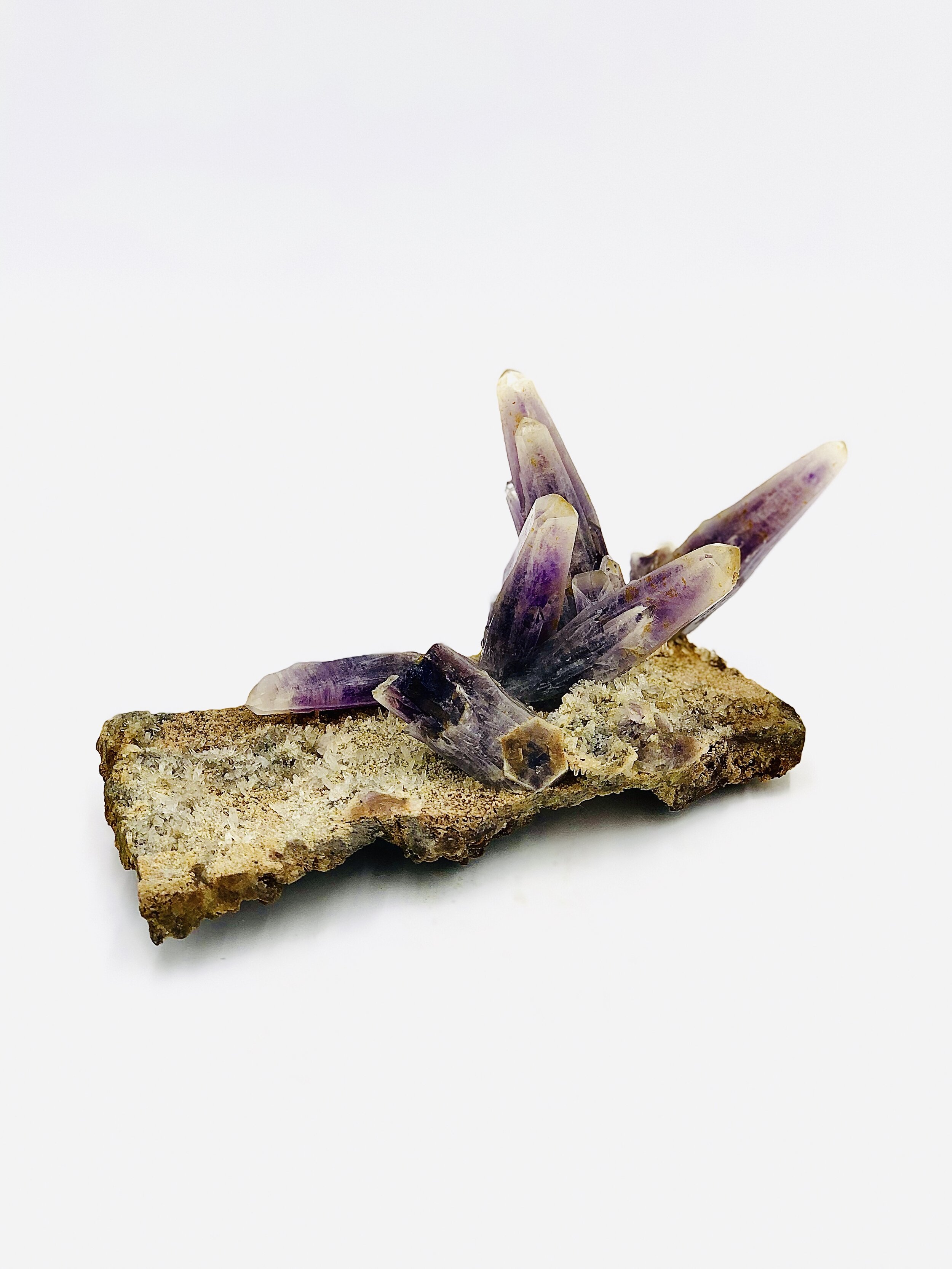 Amethyst Points on Matrix