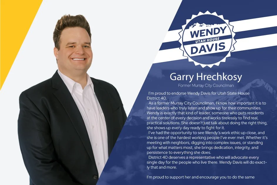 Endorsement from former Councilman Garry Hrechkosy