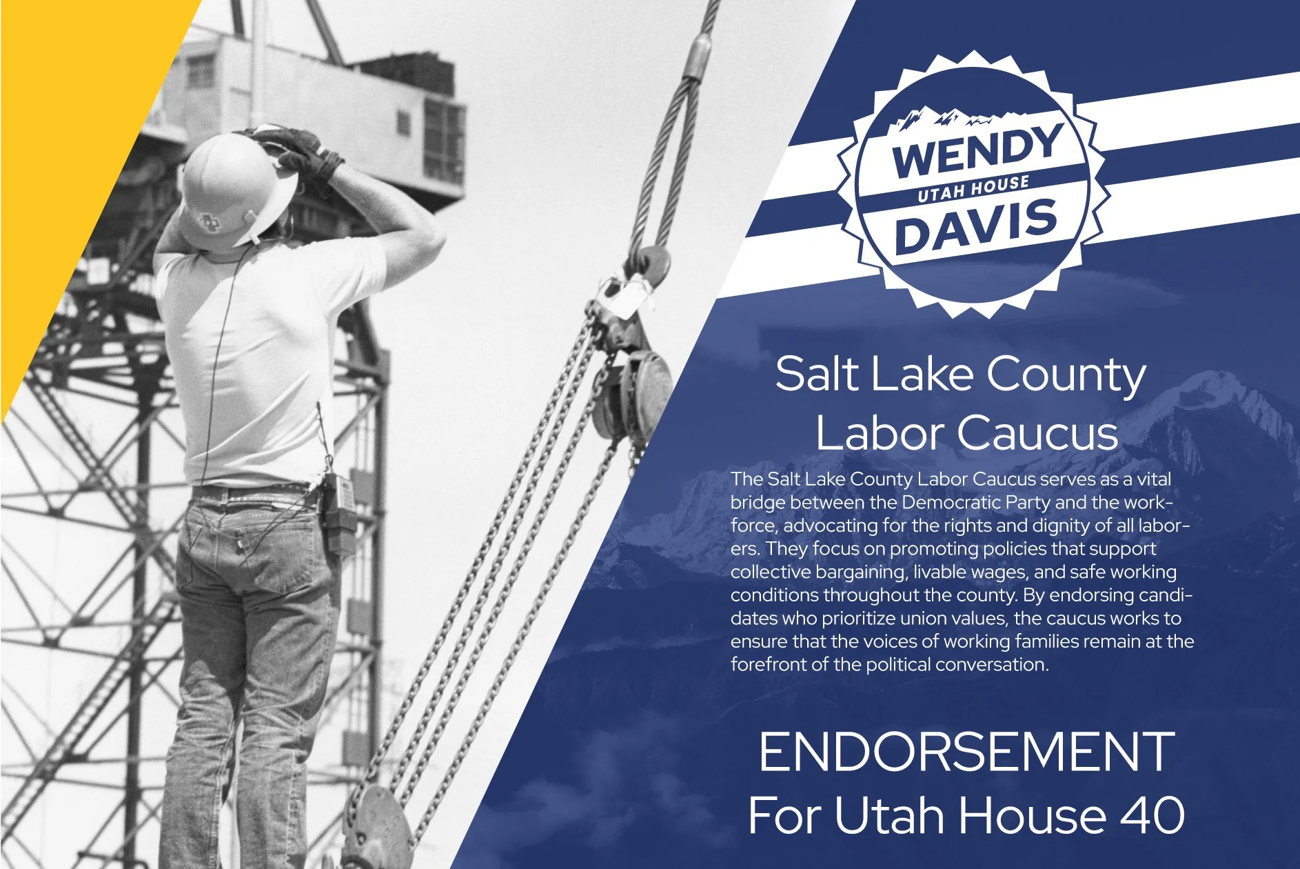 Endorsement From SLC Labor Caucus