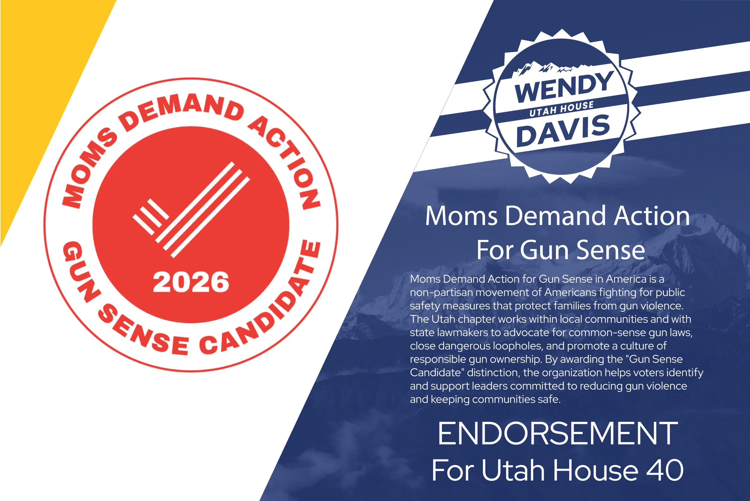 Moms Demand Action Endorse Wendy Davis for Utah House 40