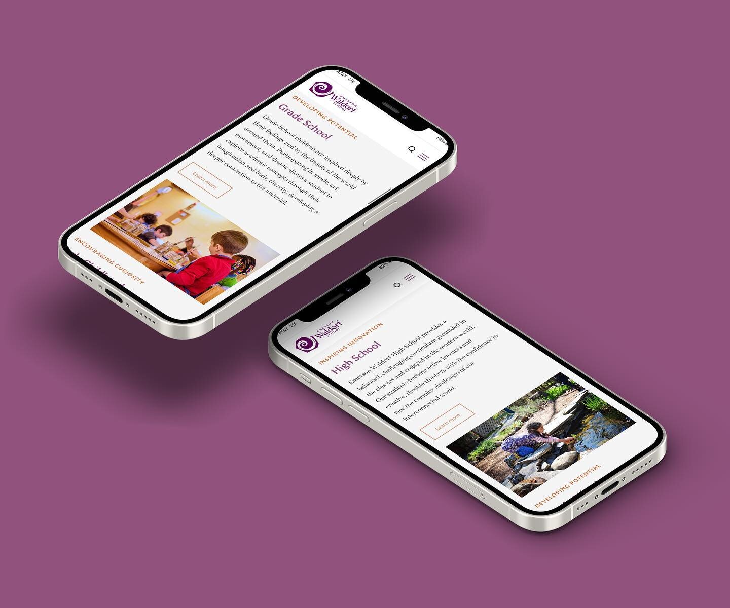 #tbt to working with @emersonwaldorfschool
✨✨

Emerson Waldorf School was looking for an extensive update and overhaul to its existing website. This project included restructuring the back-end architecture of the site, overall theme and brand element