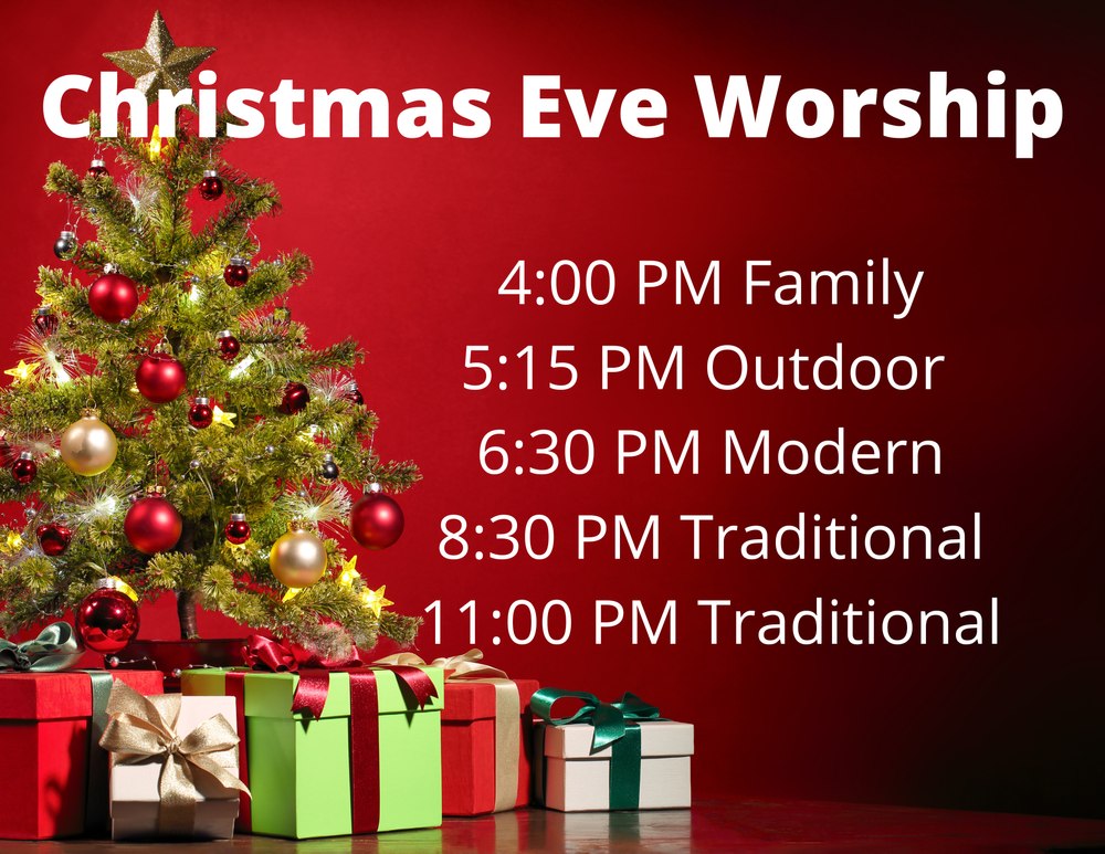 Christmas Eve Worship (open to see detailed schedule) — St Matthew's UMC