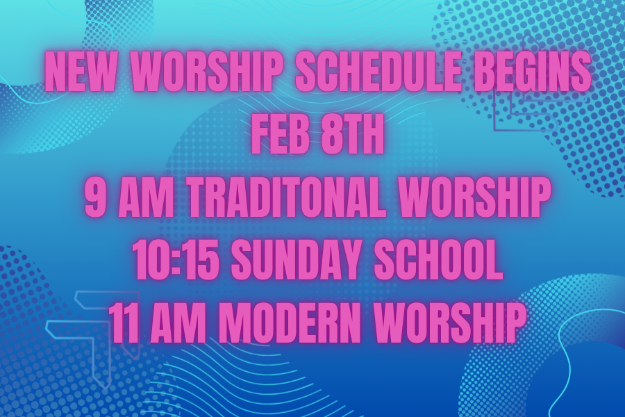 New Schedule Begins Feb 8th