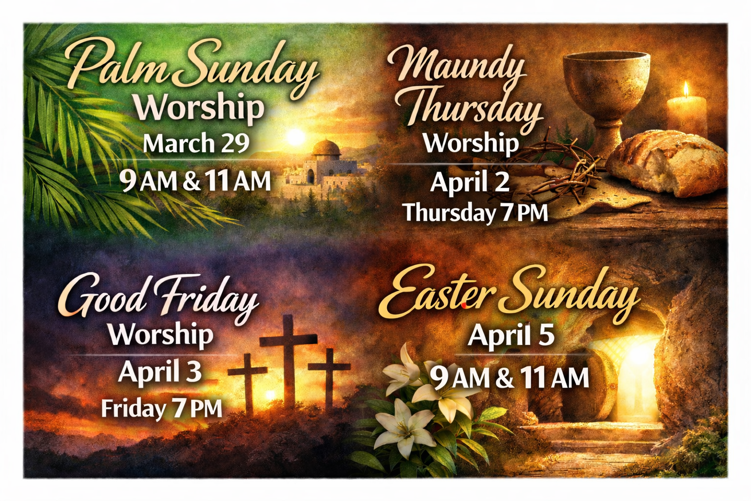 Holy Week and Easter at St. Matthew's UMC