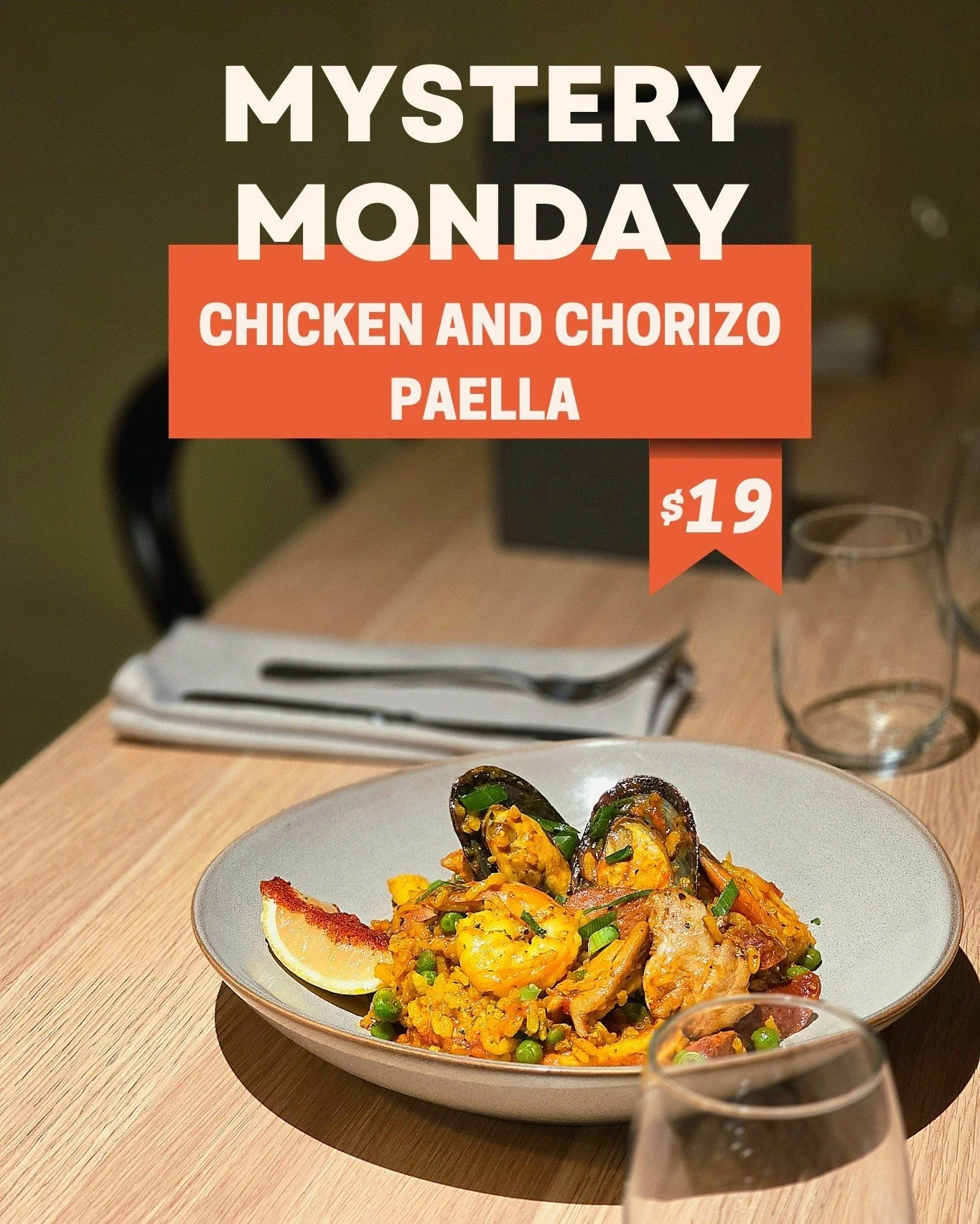 We're kicking off the week with something good. Chicken &amp; chorizo paella for $19 only. See you Monday! 🥘

#thecamden #mondaydeals #specialoffers #foodlover #foodies #instagood #foodblogger #promo #foodgasm #delicious #tasty #promotion #foodstagr