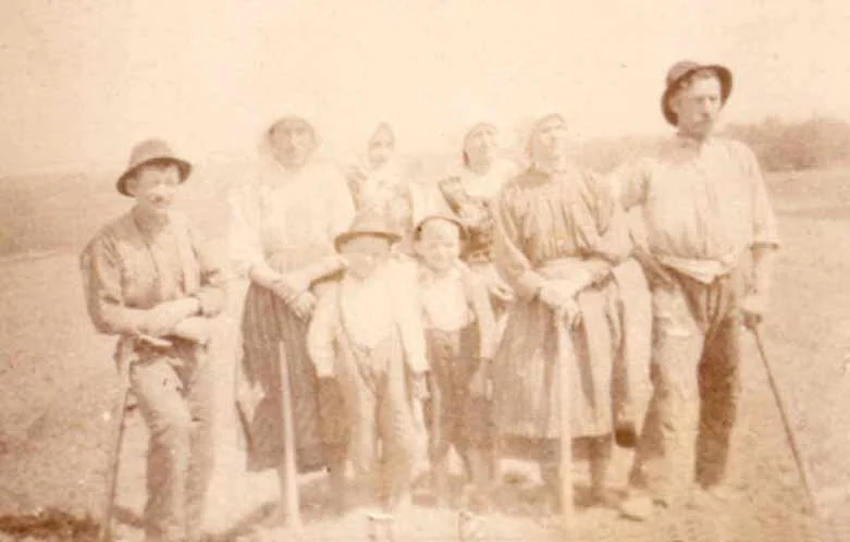 My Yurkowsky family working on the farm in Pielgrzymka Circa 1937* (MDB)