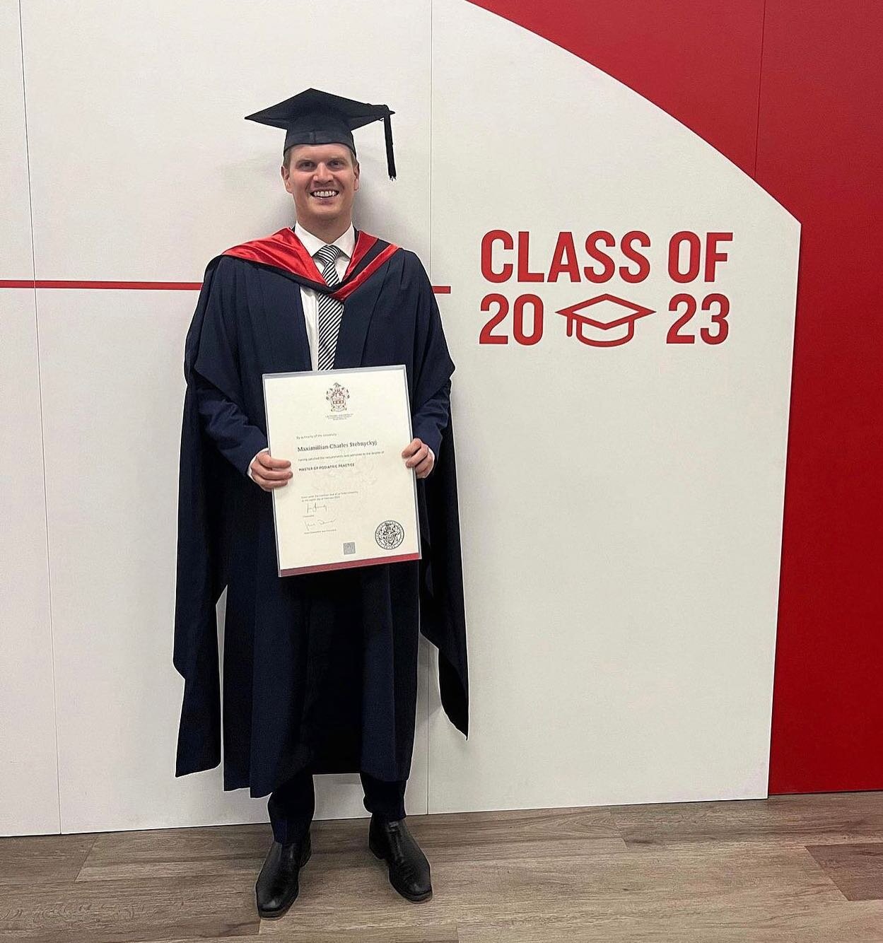 Hip, hip hooray! Our superstar Podiatrist graduated last week for the end of 2022! Max&rsquo;s graduation is a testament to his hard work, dedication, and commitment. Here's to Max! 🎉