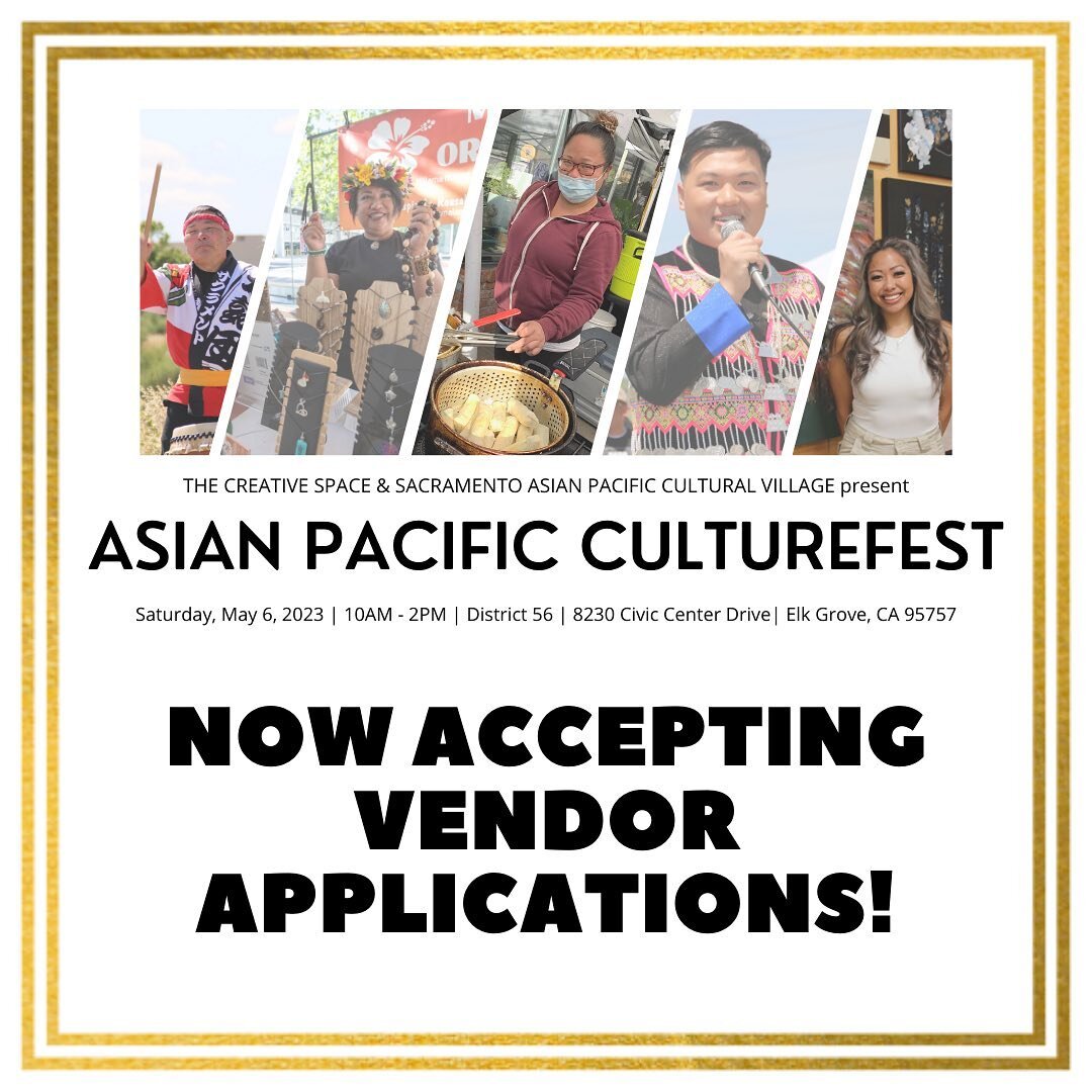 Interested in being a vendor with us at Asian Pacific CultureFest this year? Fill out the application on our website! The link can be found in our bio. We might not be able to accept everyone for this particular event, but we have tons of great event