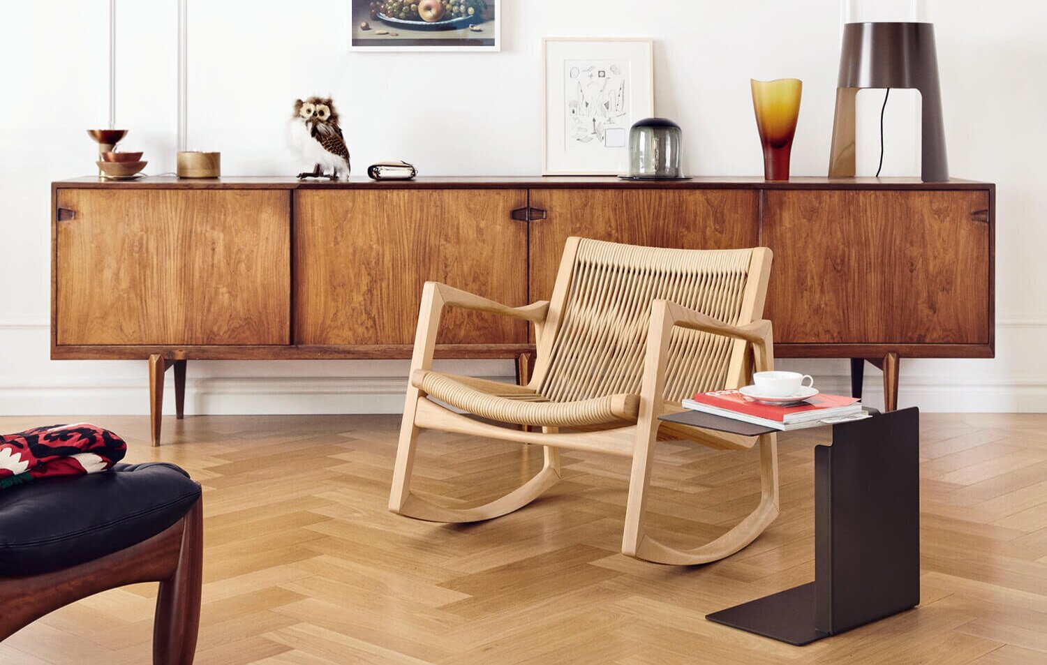 Rocking chair EUVIRA / Table d'appoint DIANA