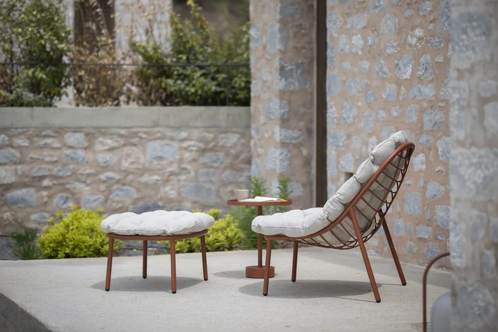 Fauteuil et repose pieds ALBUS