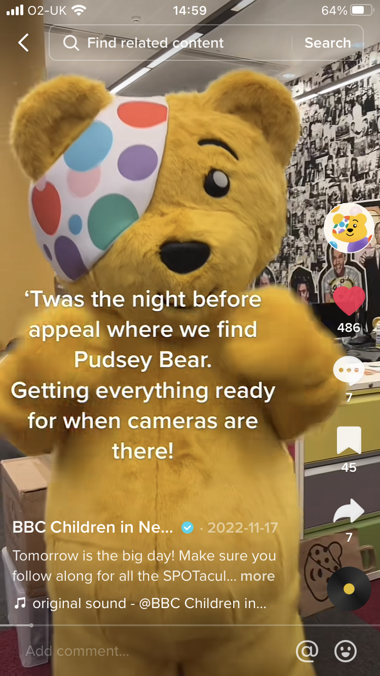 BBC Children in Need | 'Twas the Night Before Appeal TikTok
