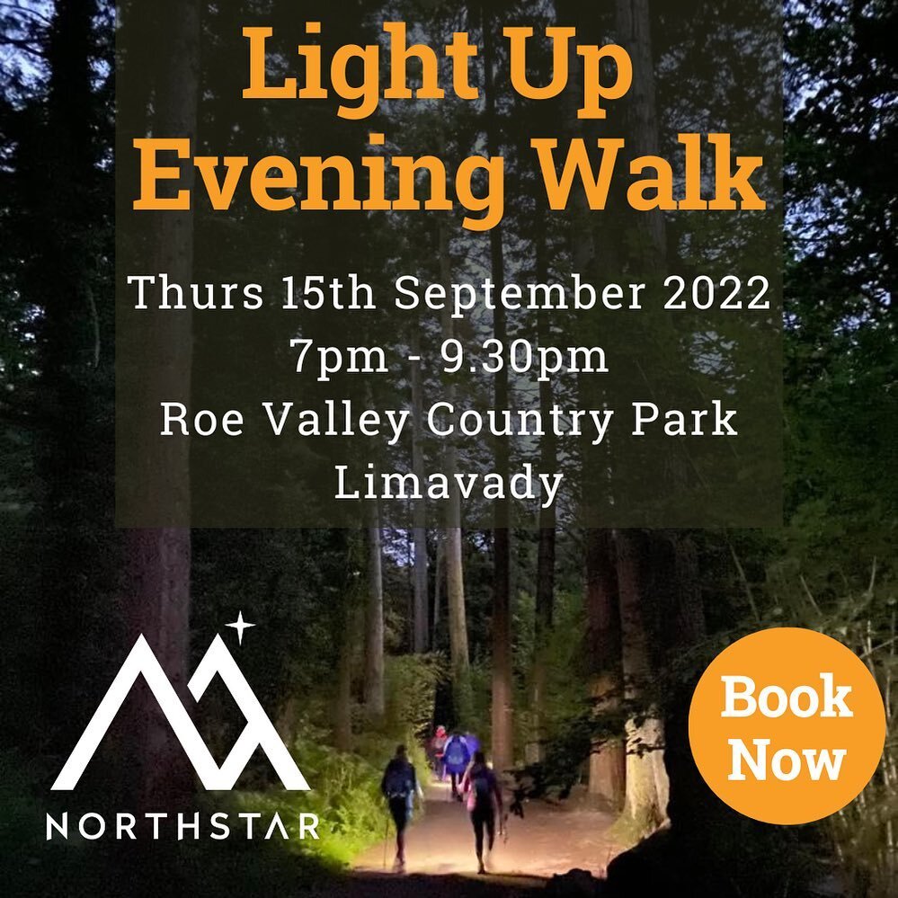 Next Light Up Walk ✨

Let&rsquo;s LIGHT UP the dark as we mindfully walk together through the beautiful Roe Valley Country Park - one step at a time.

Experience connection, presence and childlike wonder as we don our head torches and explore night-t
