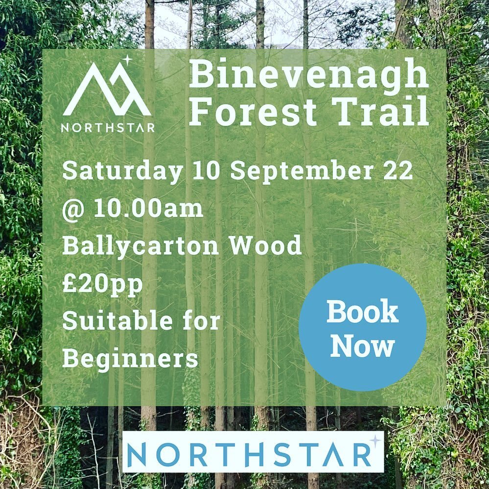 SUITABLE FOR BEGINNERS TO HIKING!

Join Nuala on Saturday 10th September 2022 for a beautiful Wellbeing Walk along the Binevenagh Forest Trail. This is a great route for beginners or anyone new to hiking or who is perhaps keen to get back out hiking.