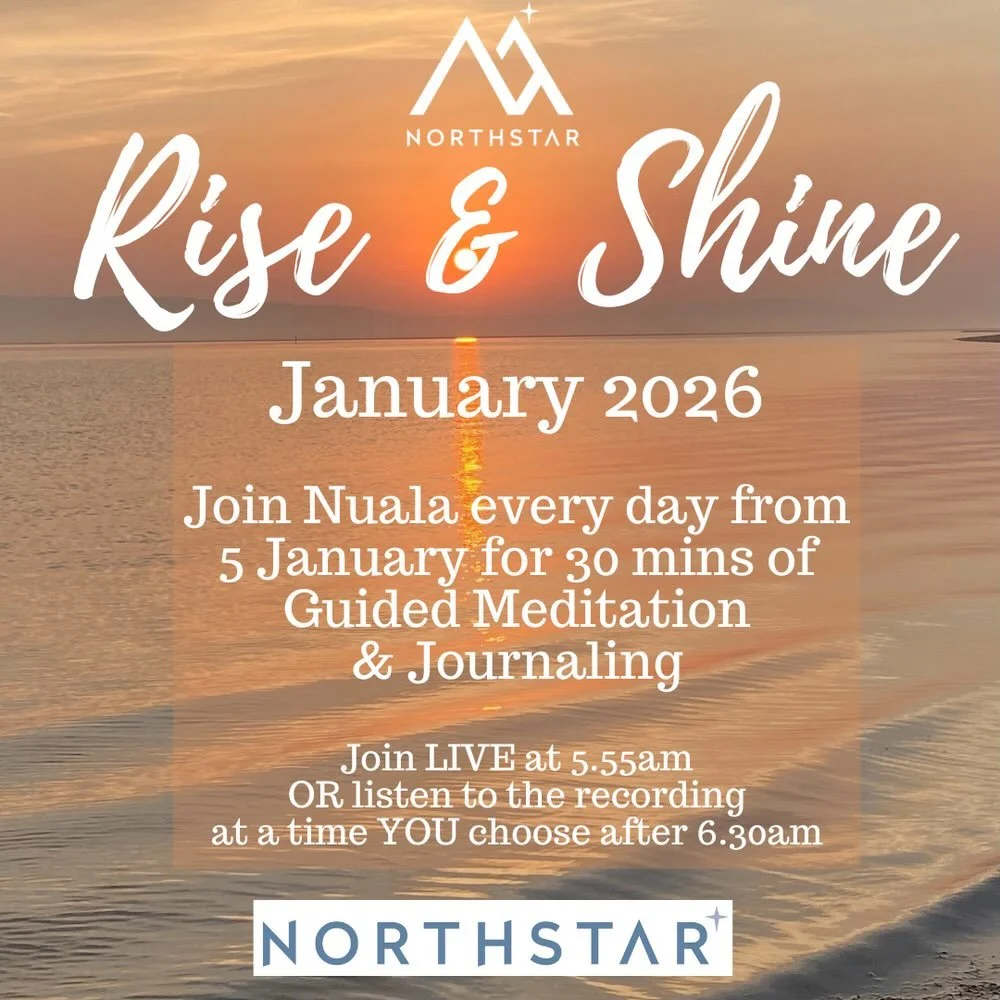 Join Nuala from 5 January 2026 for Rise &amp; Shine &ndash; a month of Daily Guided Meditation and Journaling for Wellbeing.

Prioritize Your Wellbeing and
Set a Positive Tone for each and every day.

Creating a daily self-care ritual that includes m