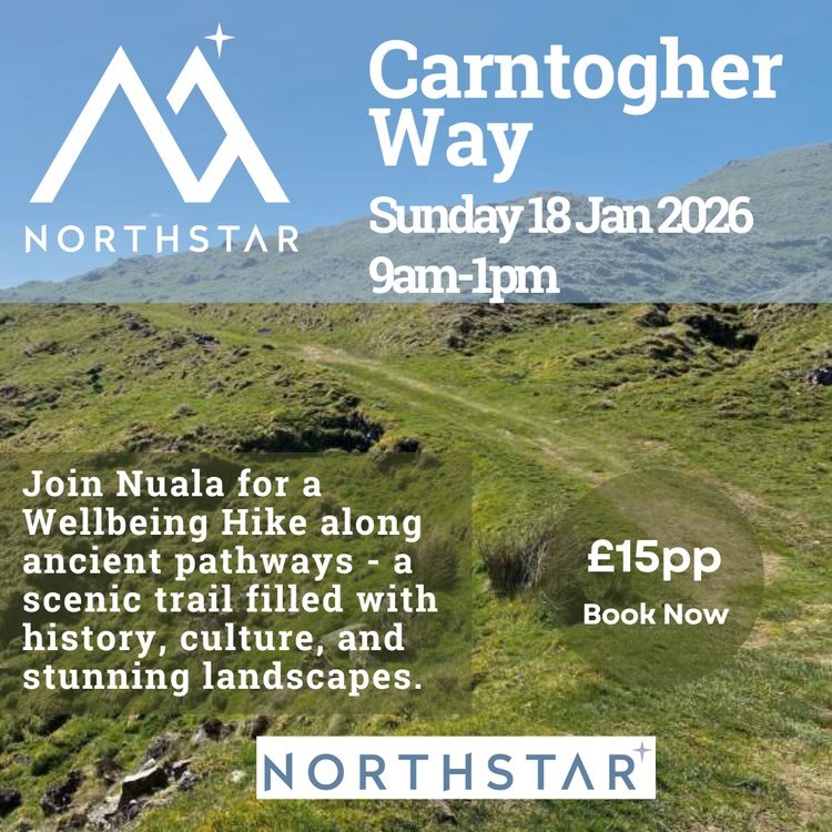 Are you keen to get out hiking in 2026?
Do you fancy an introduction to hill-walking with a nice mix of terrain?
Fancy getting your hiking boots muddy? Lol

If so, this hike on Sunday is for you!

Join Nuala on Sunday 18 January 2026 from 9am to 1pm 